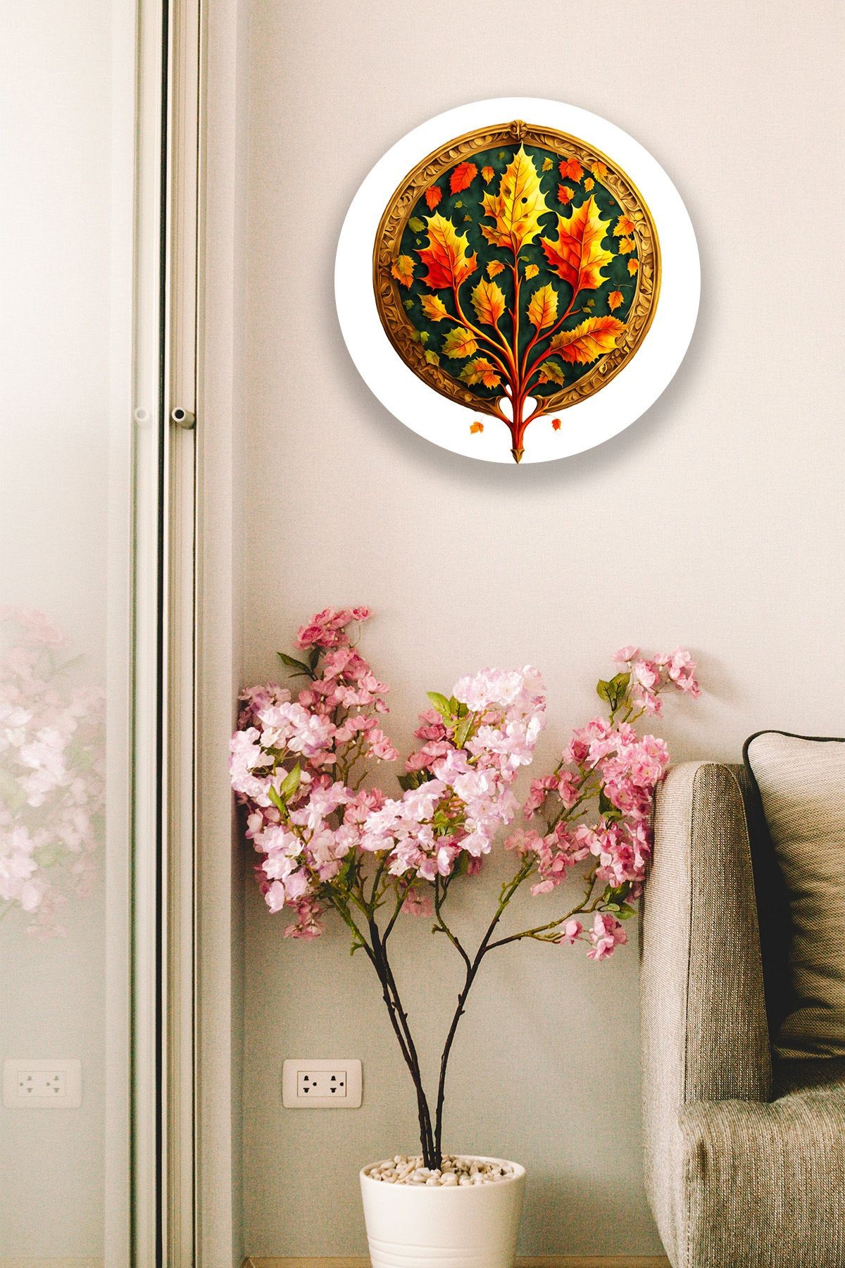 Yaprak Dekoratif Ahşap Mdf Tablo Modeli, Ev, Oturma Odası, Salon, Ofis, Yatak Odası Duvar Dekoru