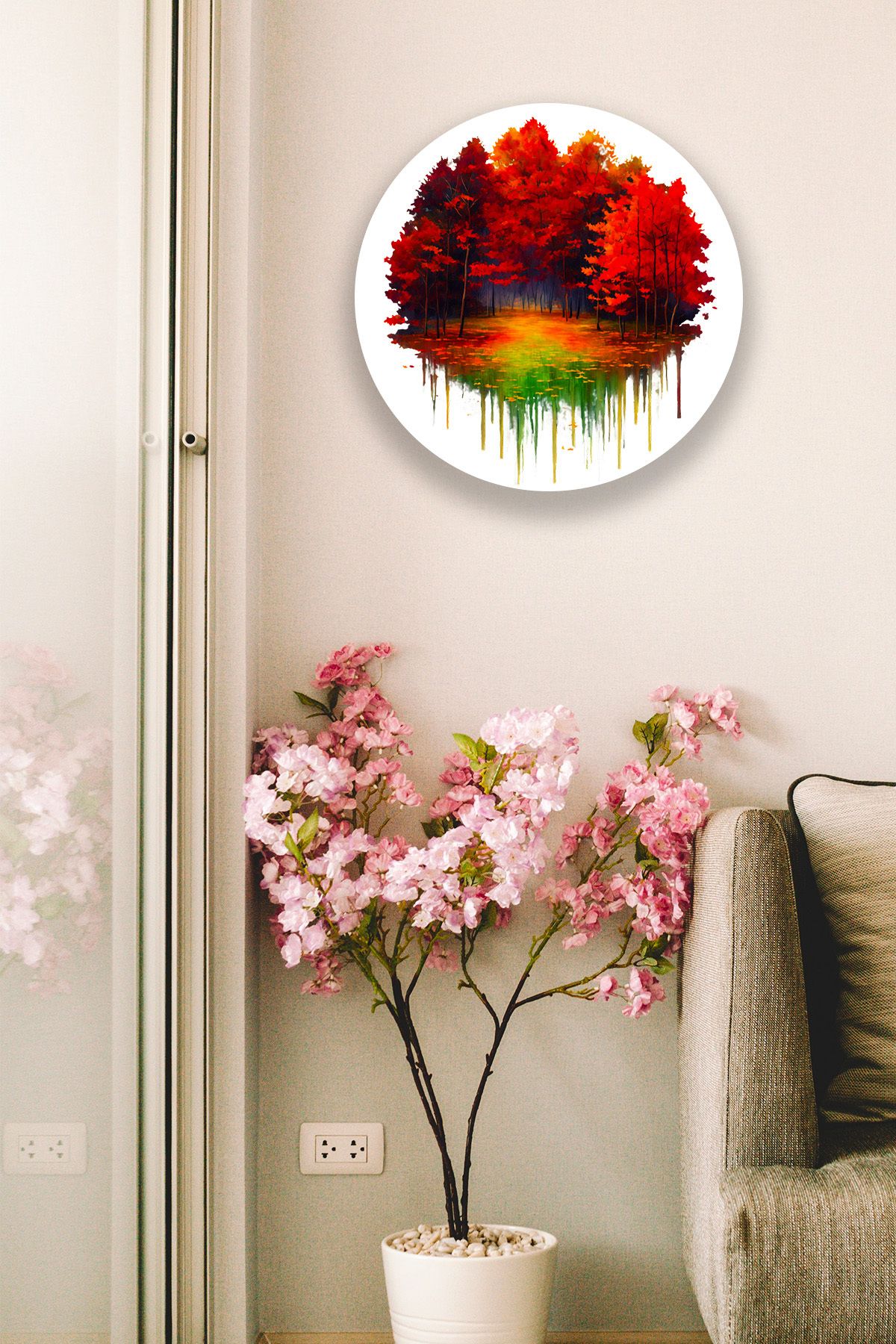 Yaprak Dekoratif Ahşap Mdf Tablo Modeli, Ev, Oturma Odası, Salon, Ofis, Yatak Odası Duvar Dekoru