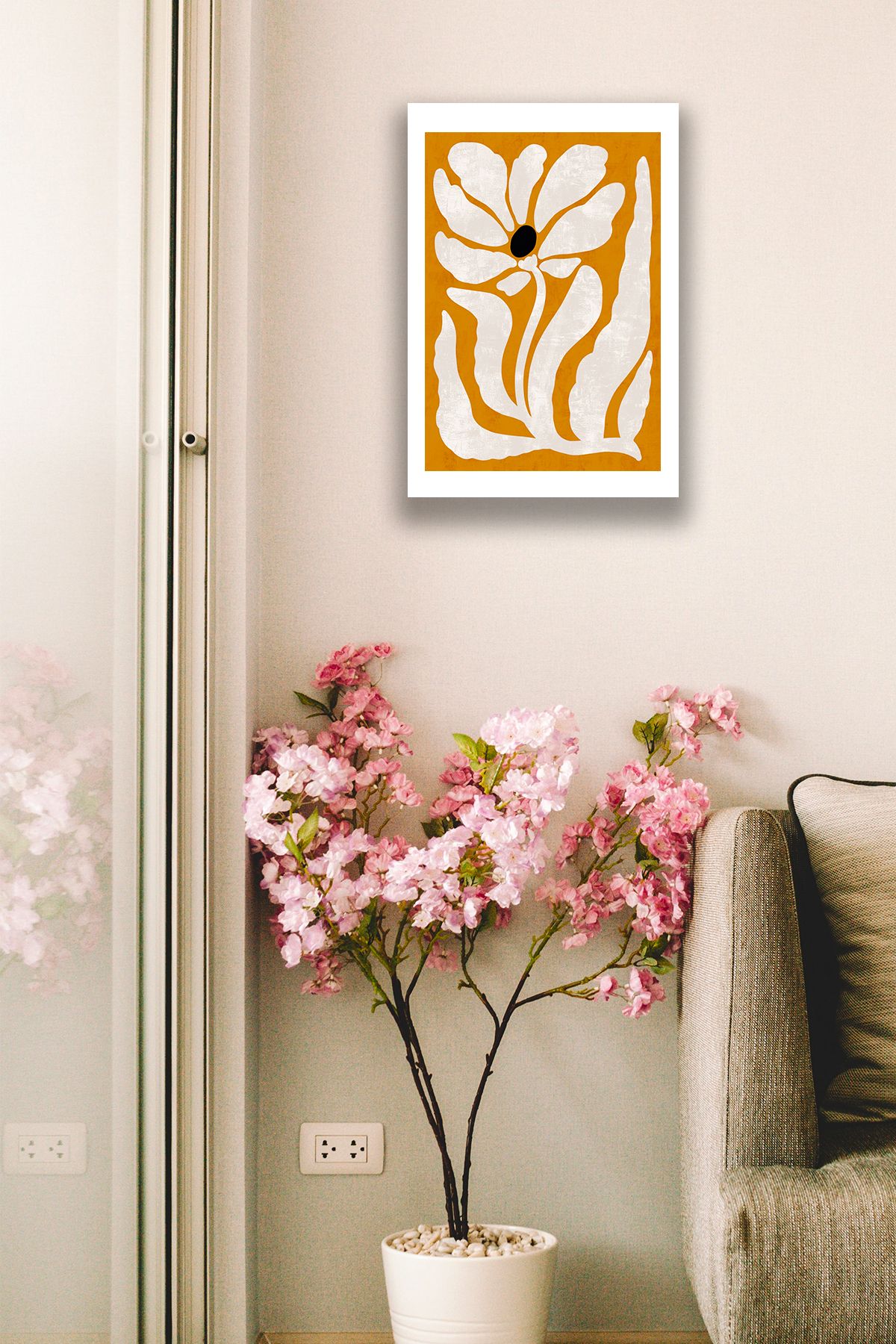 Şık Duvar Tabloları, Ev, Yatak Odası, Salon, Ofis Çerçeve Görünümlü Estetik Boho Mdf Duvar Dekoru