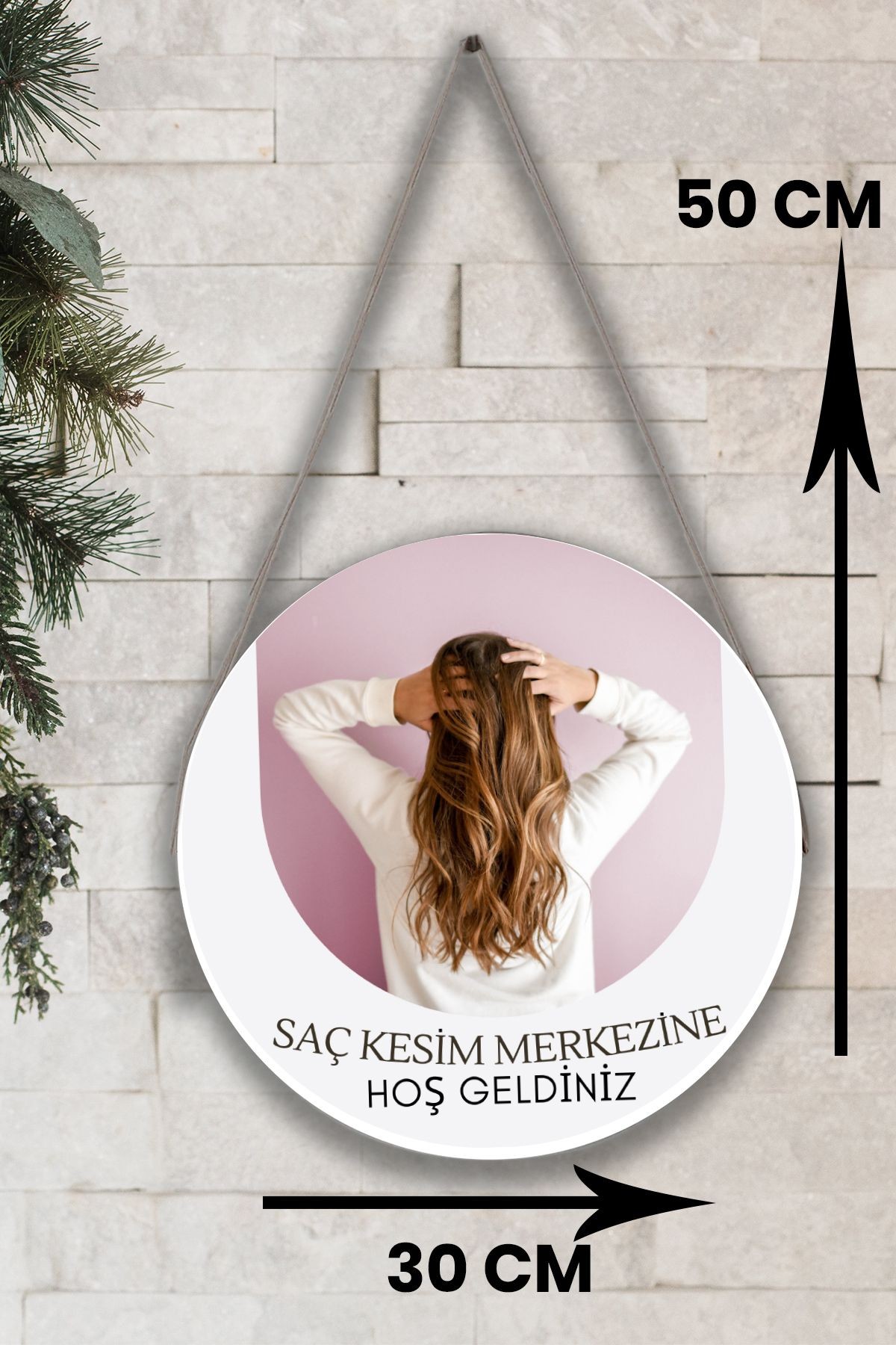 Güzellik Salonu Cam Kapı Pano Karşılama Tabelası, Kadın Kuaför Dükkan Süsü, Askılı Cam Kapı Tablosu