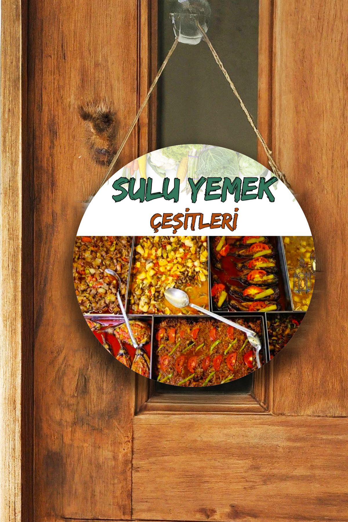 Lokanta Sulu Yemek Salonu için Duvar, Kapı, Çift Taraflı Askılı Pano Karşılama Tabelası, Yemek Tablo