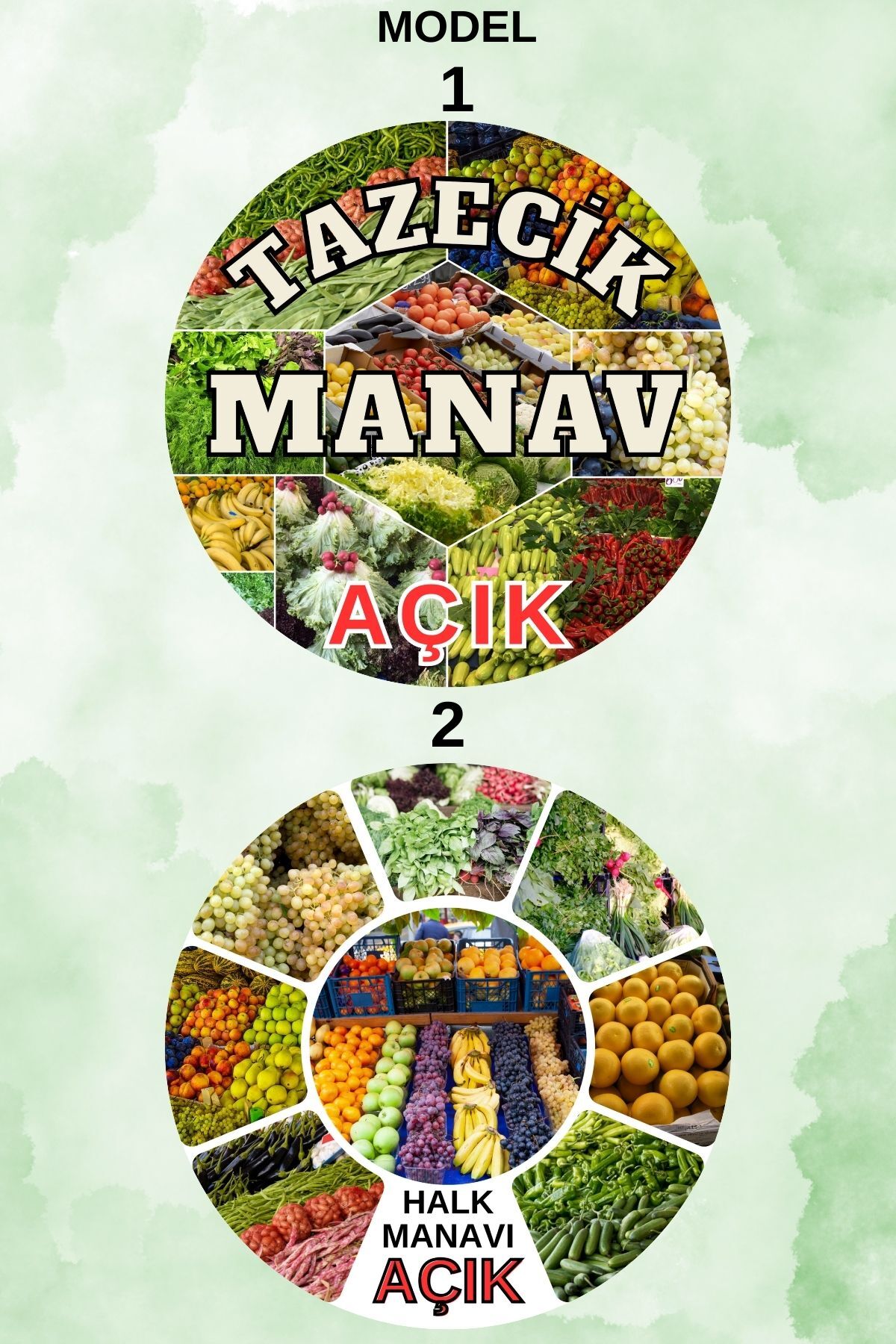 Kişiye Özel Manav Açık Kapalı Kapı Süsü – İsme Özel Meyve Sebze Dükkanı Tabelası, Manav Dekorasyonu