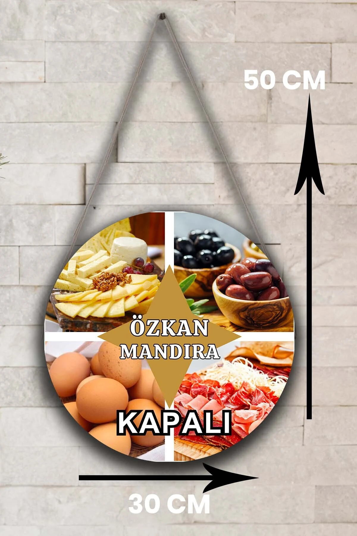 Kişiye Özel Şarküteri Mandıra Açık Kapalı Kapı Süsü – İsme Özel Şarküteri Tabelası Dekoru