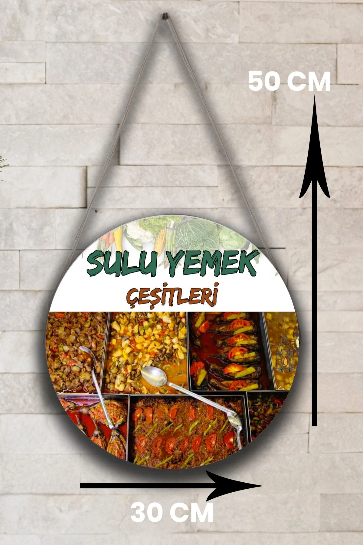 Lokanta Sulu Yemek Salonu için Duvar, Kapı, Çift Taraflı Askılı Pano Karşılama Tabelası, Yemek Tablo