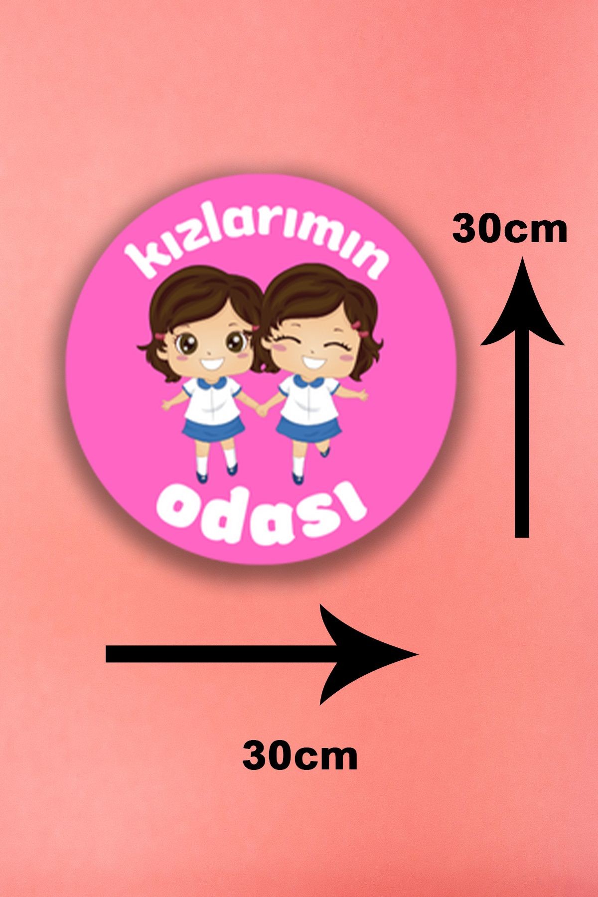 Ikiz Kız Çocuk Odası Tablo Modeli, Çocuklar Bebekler Için Ahşap Kapı, Duvar Süsü ,ikiz Bebek Dekoru