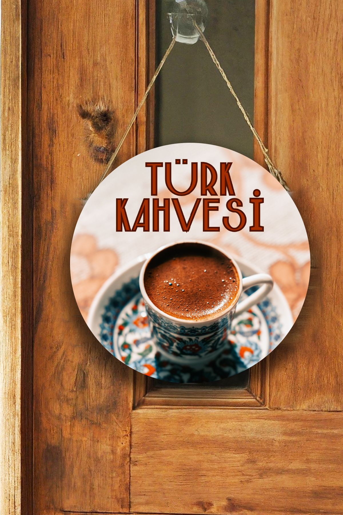 Türk Kahvesi Cafe Restoran için Duvar, Kapı, Tek Taraflı Askılı Pano Karşılama Tabelası, Kahve Tablo
