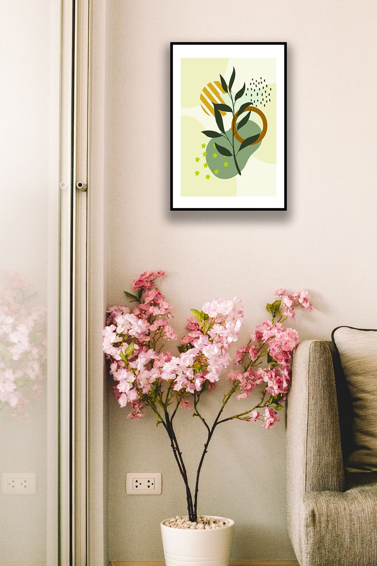 Şık Duvar Tabloları, Ev, Yatak Odası, Salon, Ofis Çerçeve Görünümlü Estetik Boho Mdf Duvar Dekoru