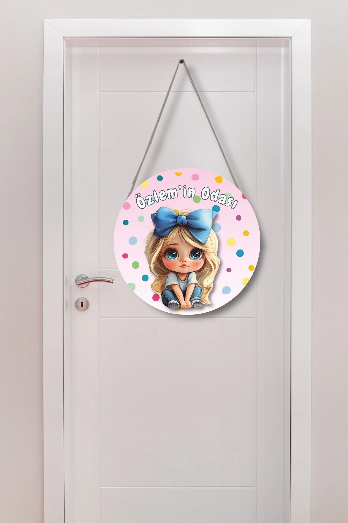İsme Özel Kız Çocuk Kapı ve Duvar Süsü Tablosu, Kişiye Özel İsimli Hediye, Doğum Günü İçin Özel