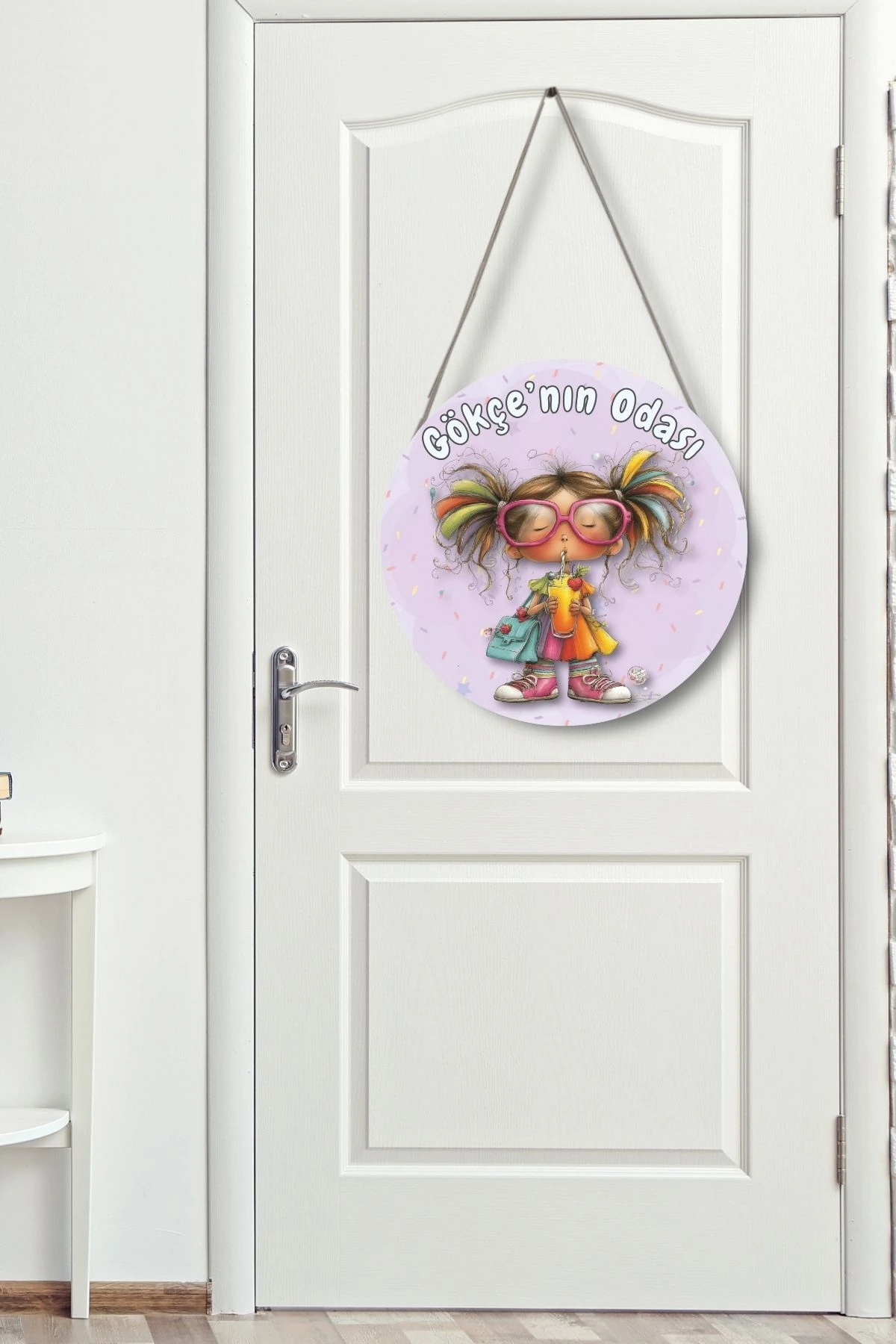 İsme Özel Kız Çocuk Kapı ve Duvar Süsü Tablosu, Kişiye Özel İsimli Hediye, Doğum Günü İçin Özel