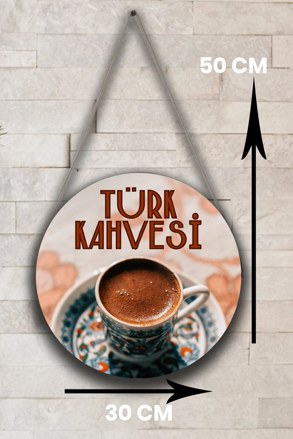 Türk Kahvesi Cafe Restoran için Duvar, Kapı, Çift Taraflı Askılı Pano Karşılama Tabela, Kahve Tablo