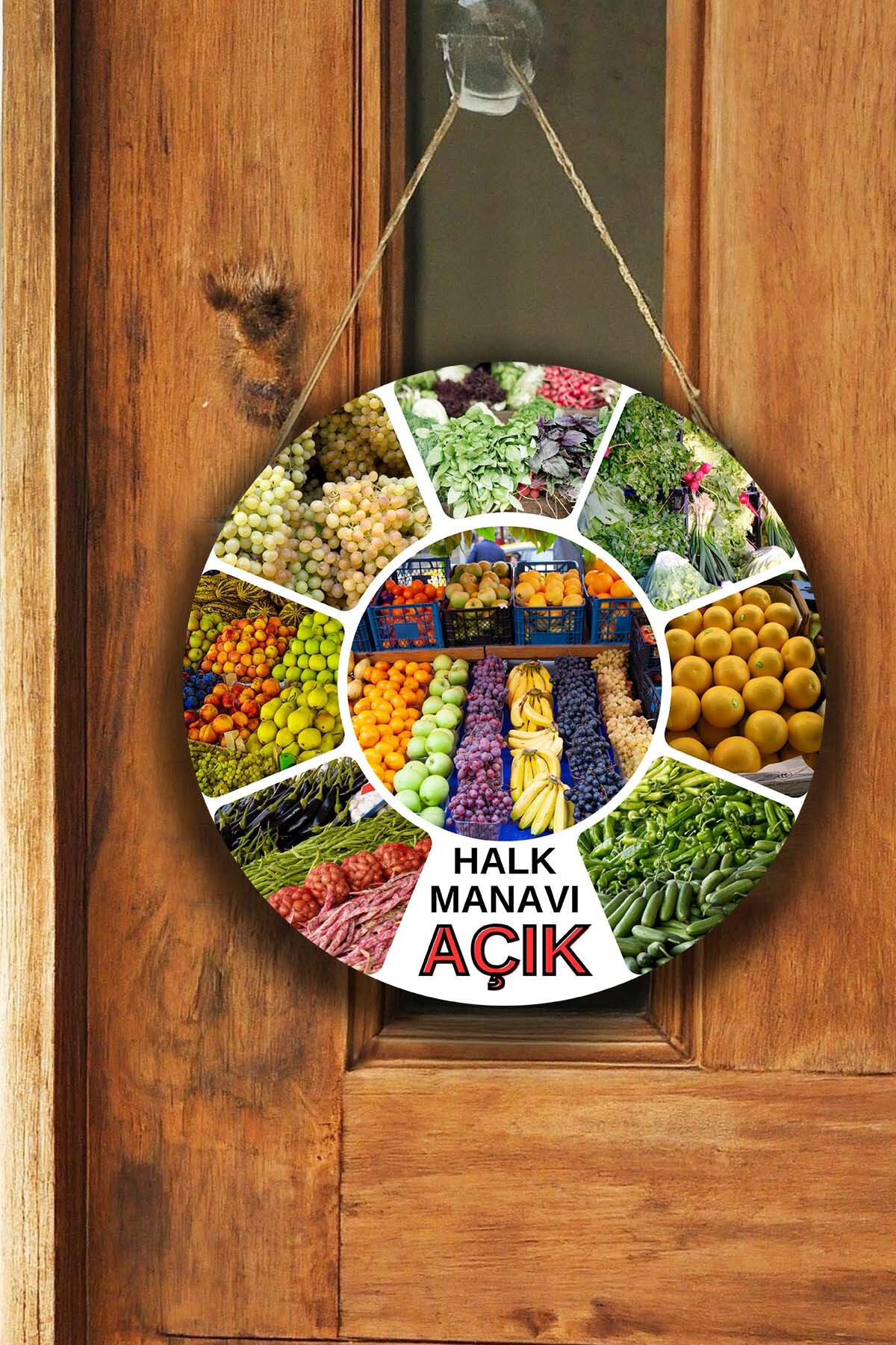 Kişiye Özel Manav Açık Kapalı Kapı Süsü – İsme Özel Meyve Sebze Dükkanı Tabelası, Manav Dekorasyonu