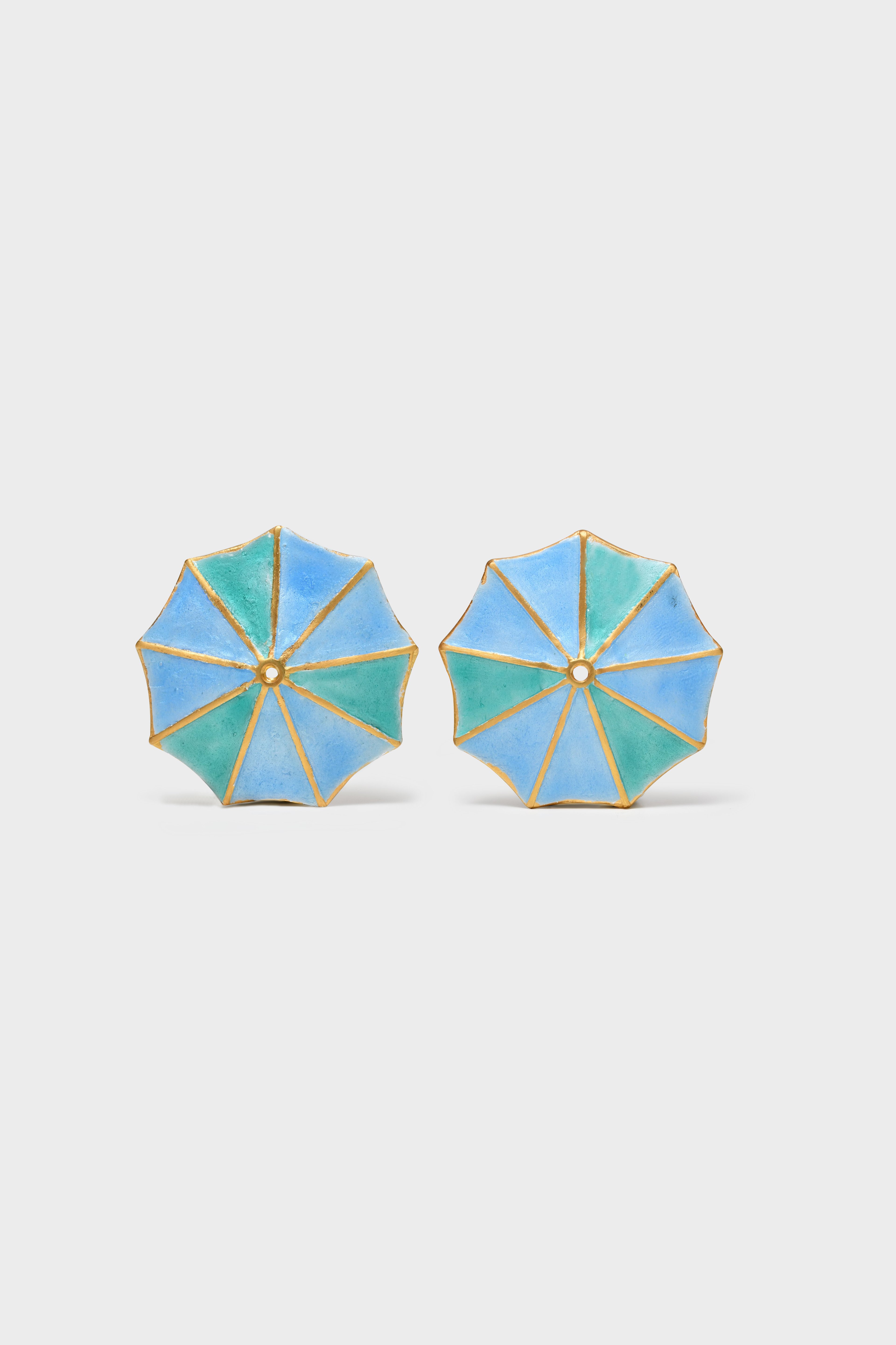 SUN EARRINGS - BLUE