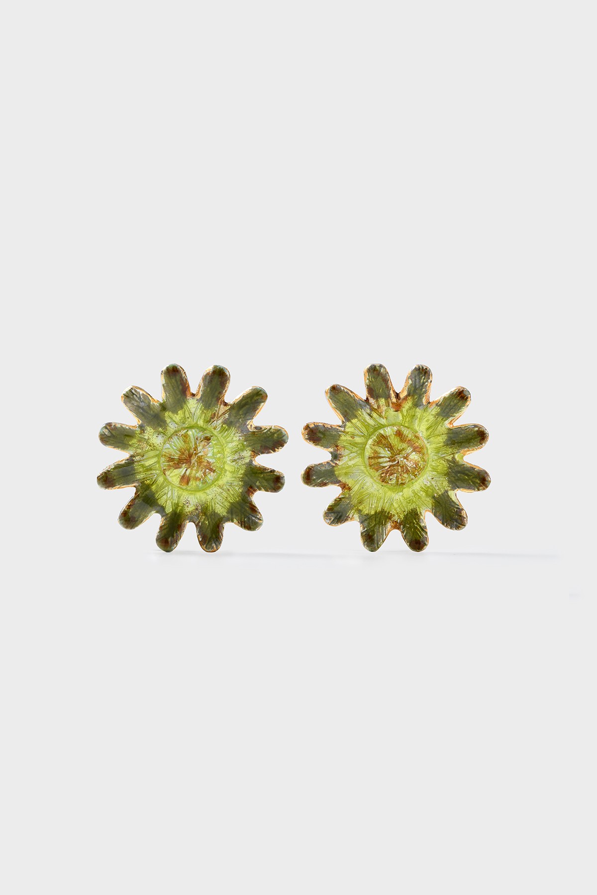 CAMILA EARRINGS - Yeşil Mineli