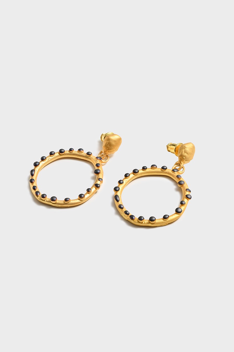 MOURI EARRINGS - Mouri Gold-Black