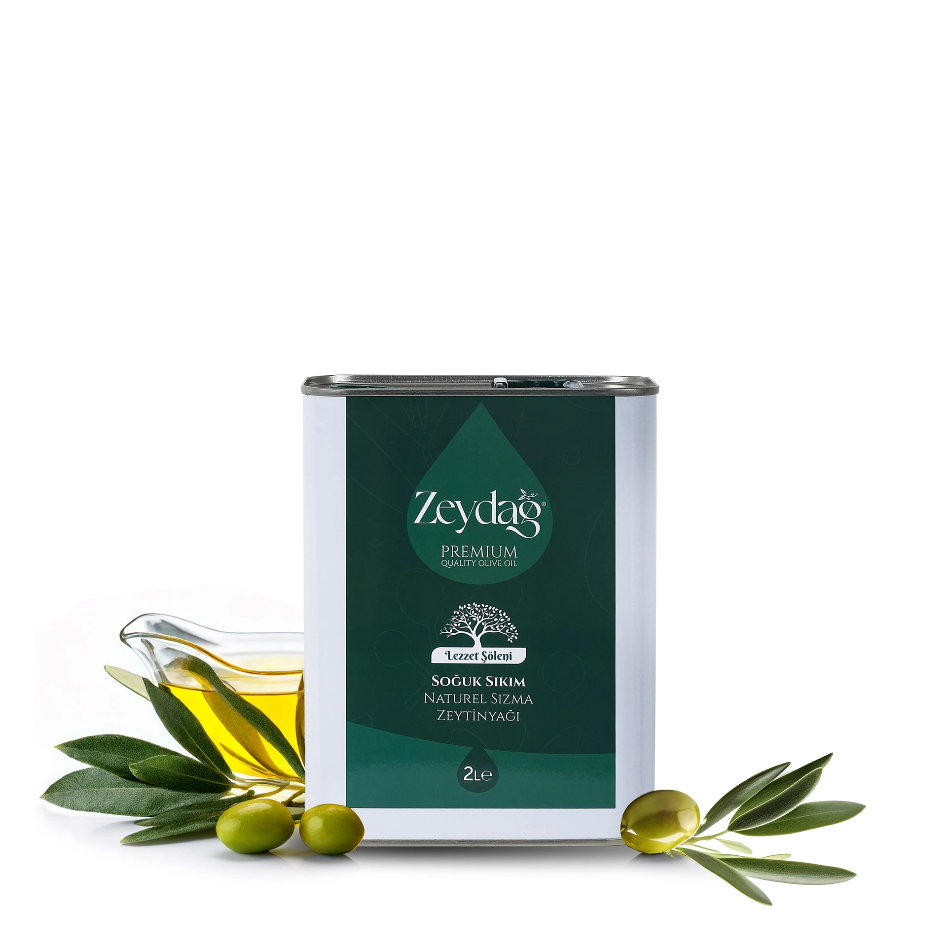 Lezzet Şöleni 2000 ml  Teneke Naturel Sızma Zeytinyağı 