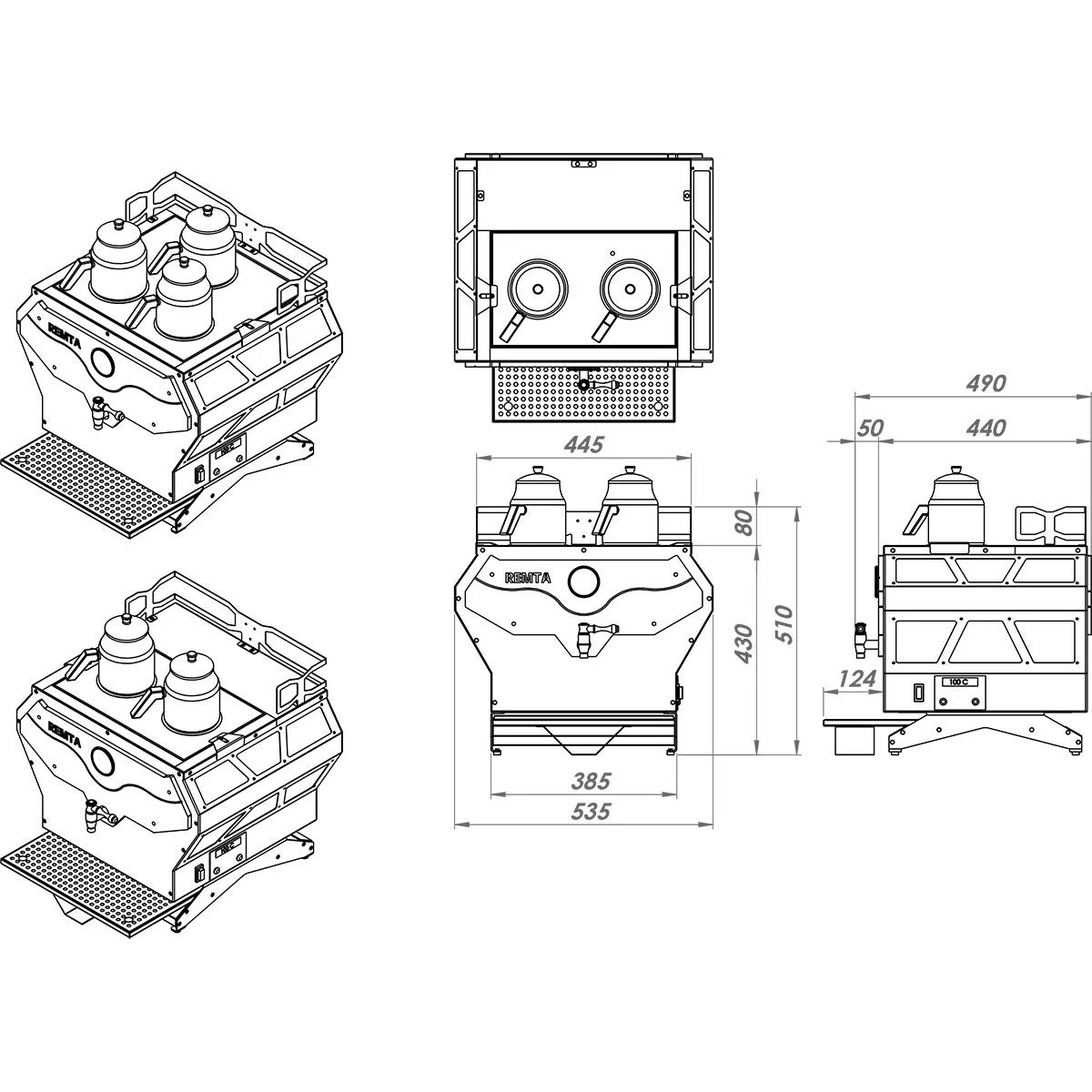 Pro Serisi 2 Demlikli Jumbo Çay Makinesi 19 lt