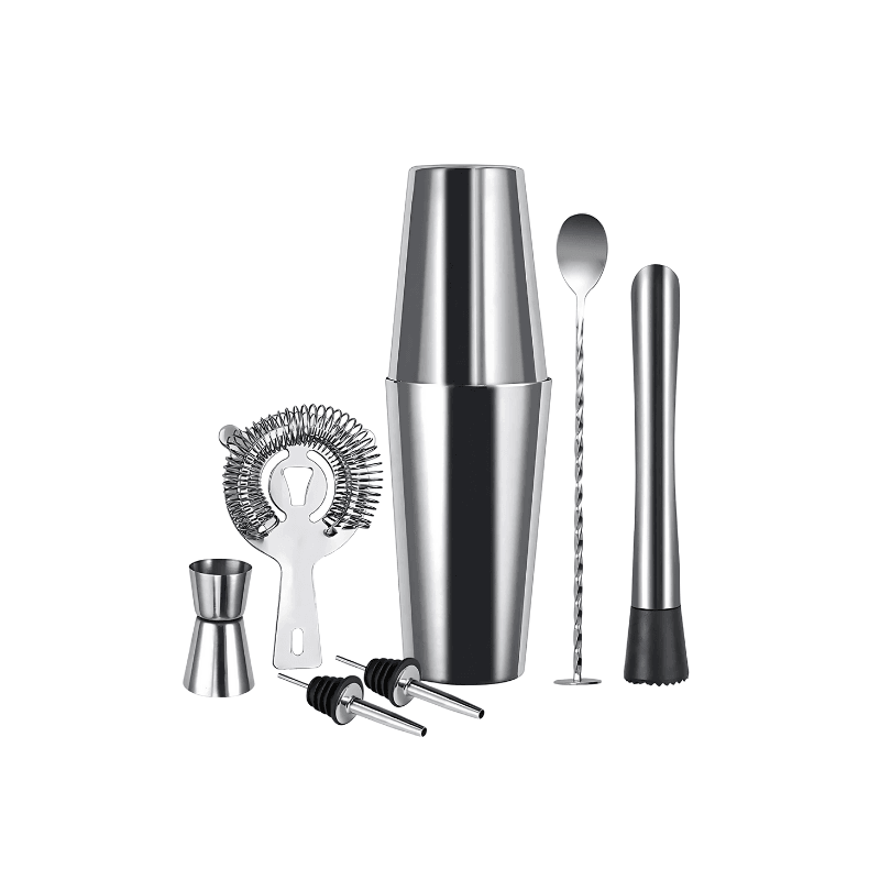 7 Parça Avantajlı Kokteyl Set Boston Shaker (750ml)