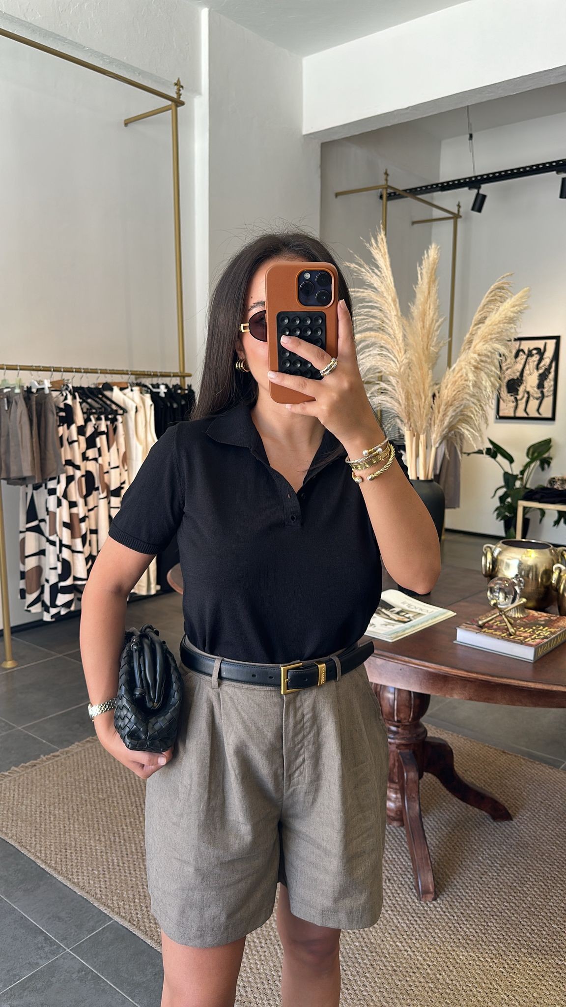 2877 Siyah Polo Yaka Triko