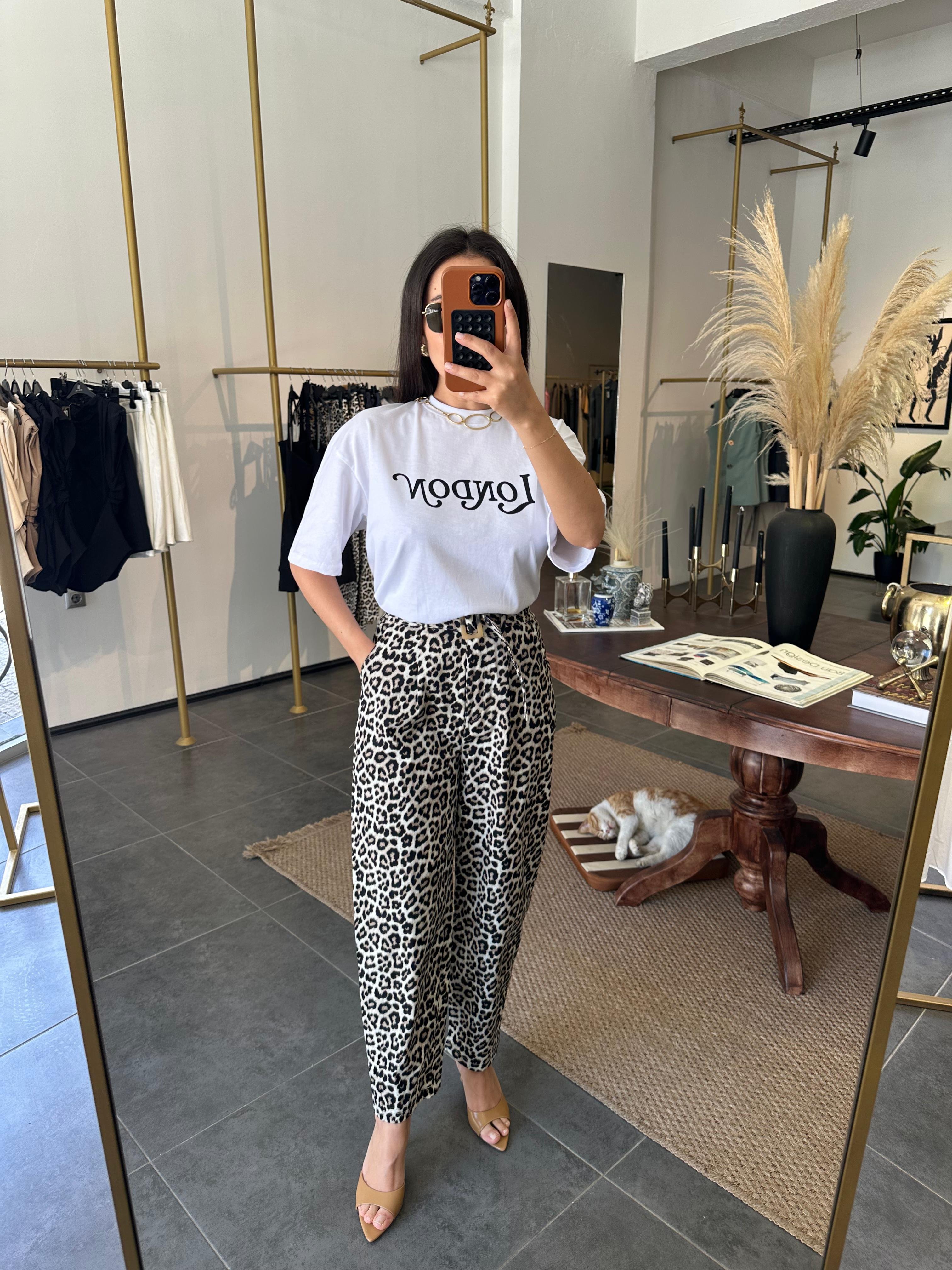 2827 Leopar Pantolon