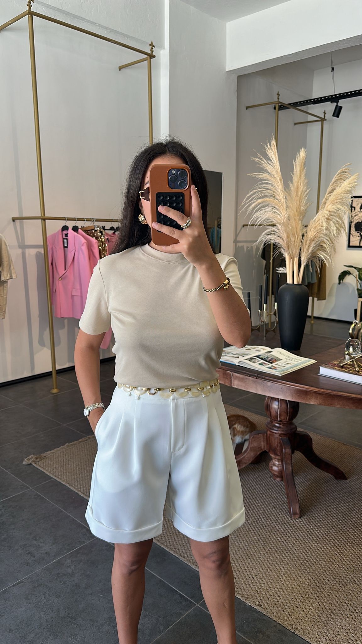 2894 Basic Bej T-Shirt