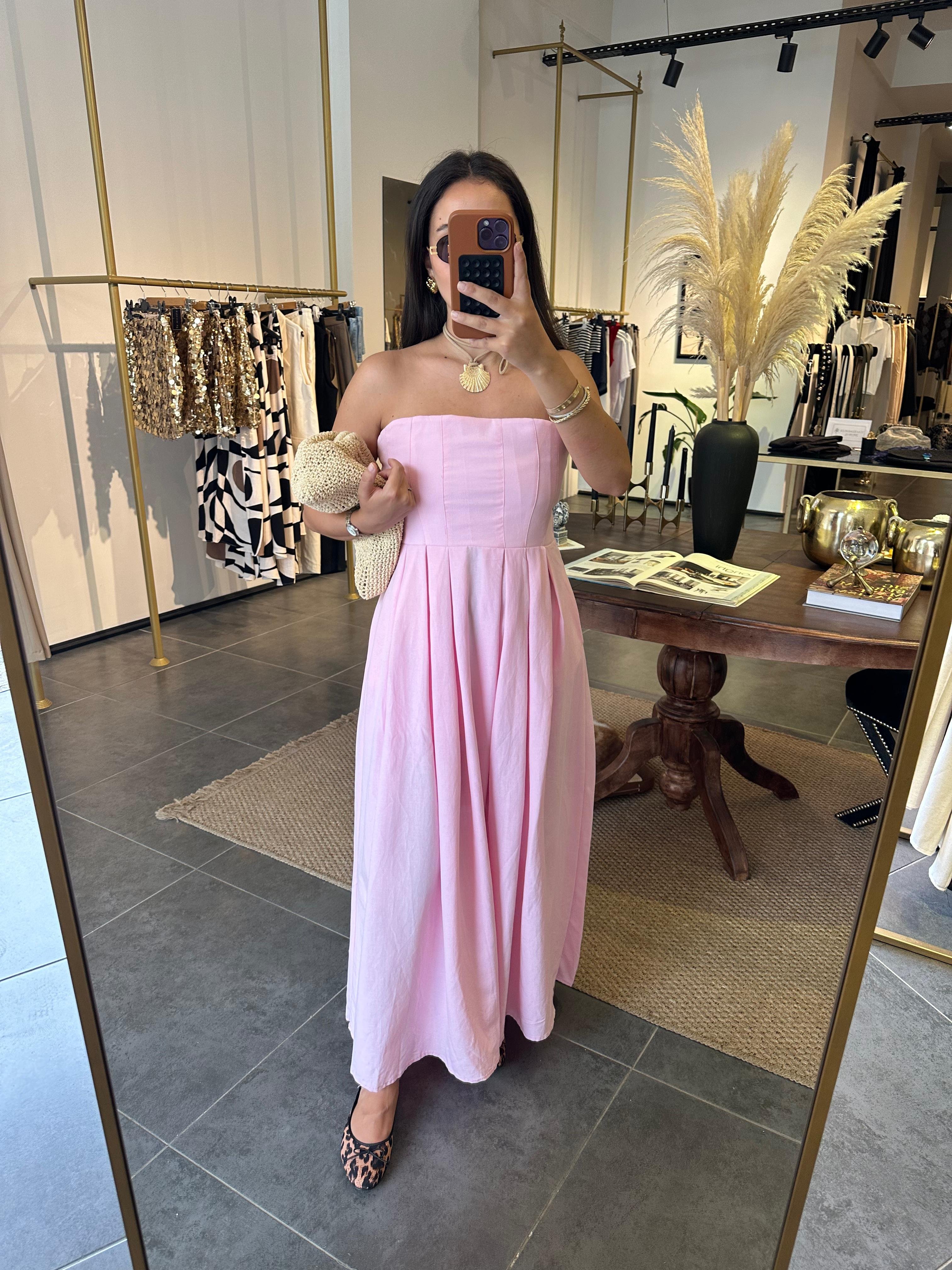 2885 Pembe Elbise 