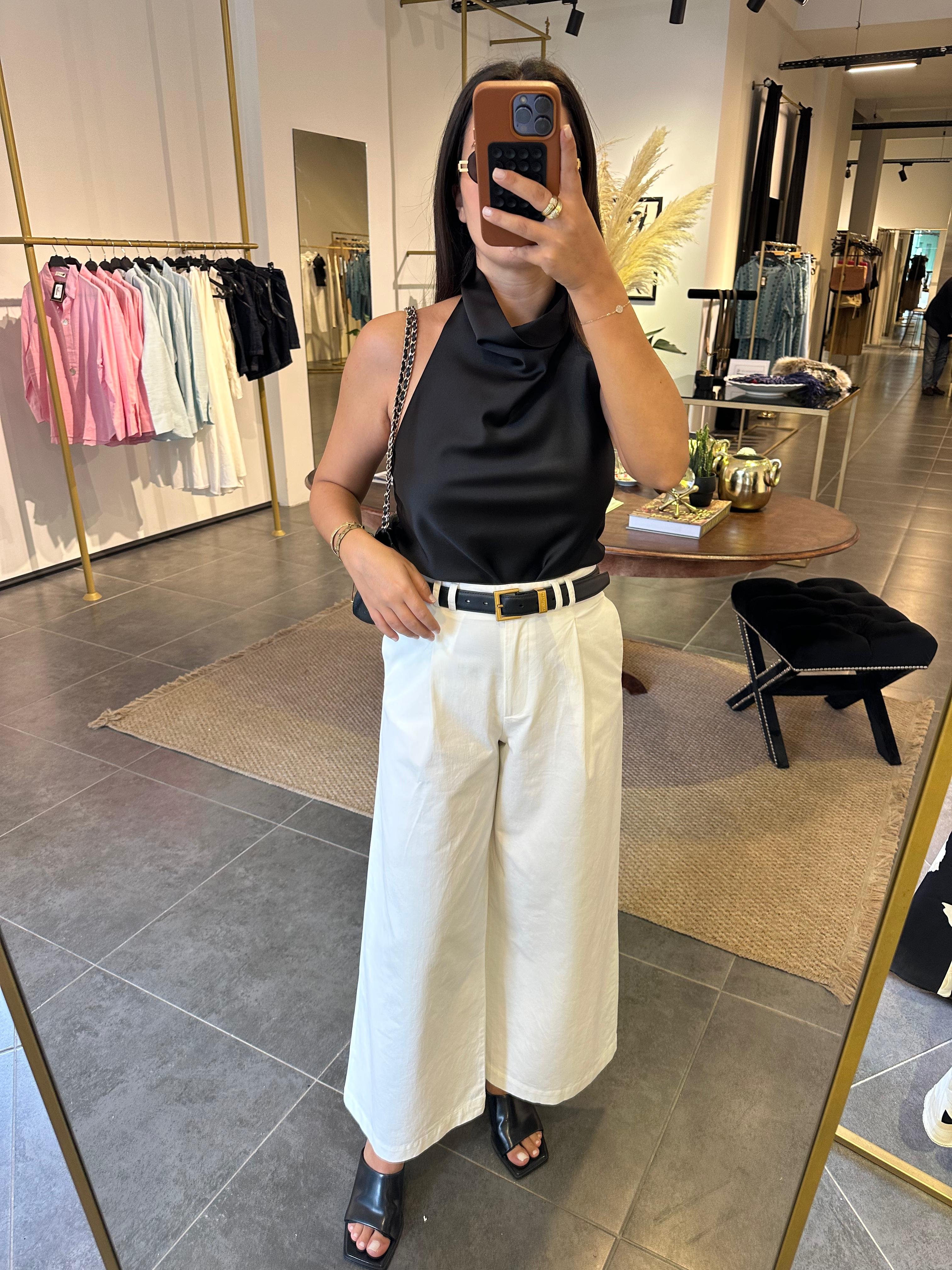 2957 Beyaz Baggy Jean