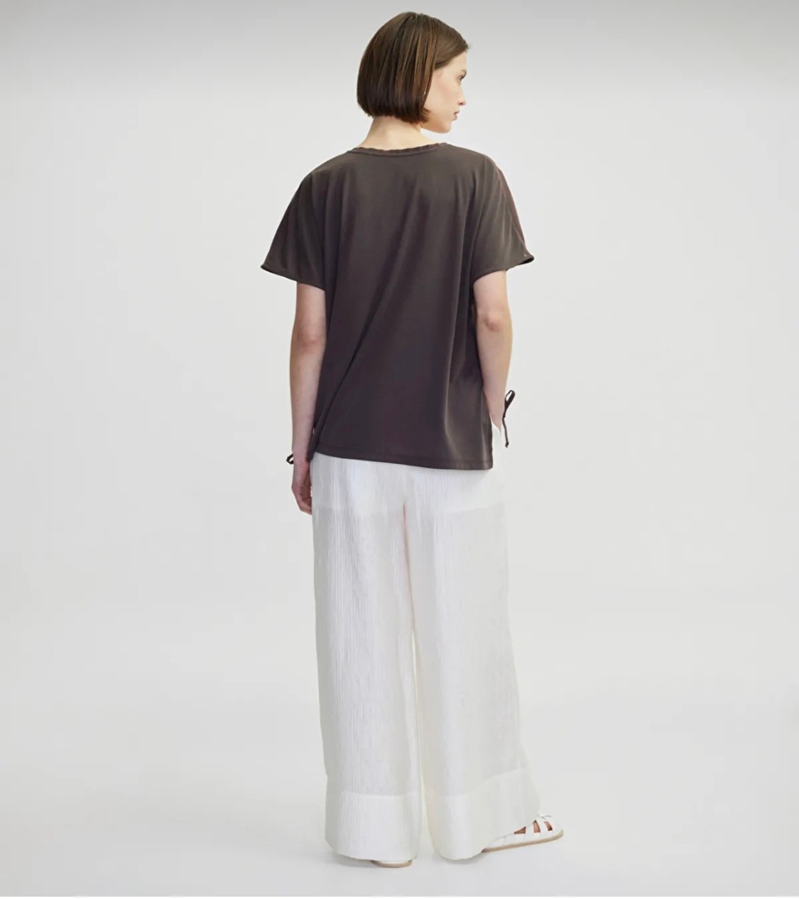 İPEKYOL TENCEL KAHVE BLUZ