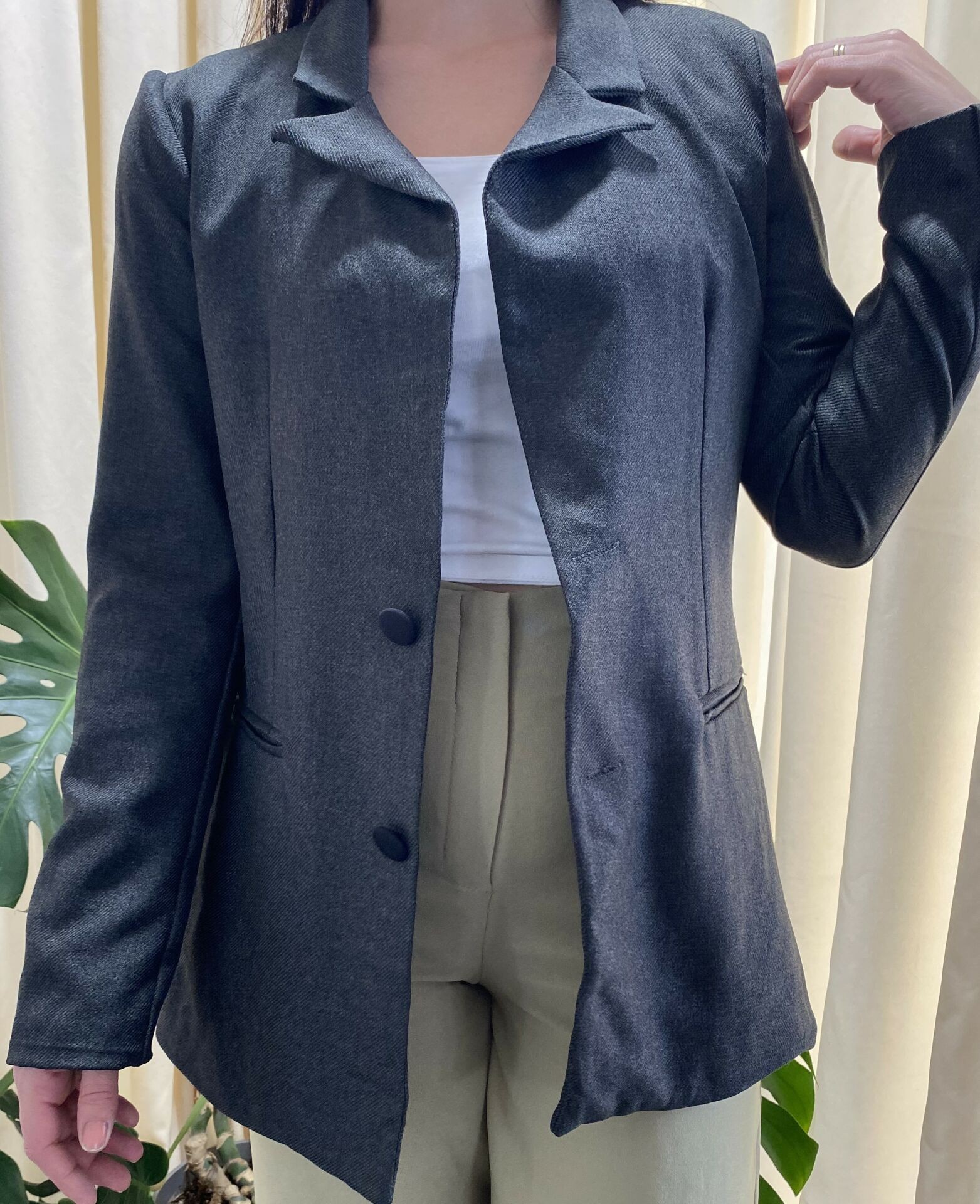 Füme Blazer Ceket