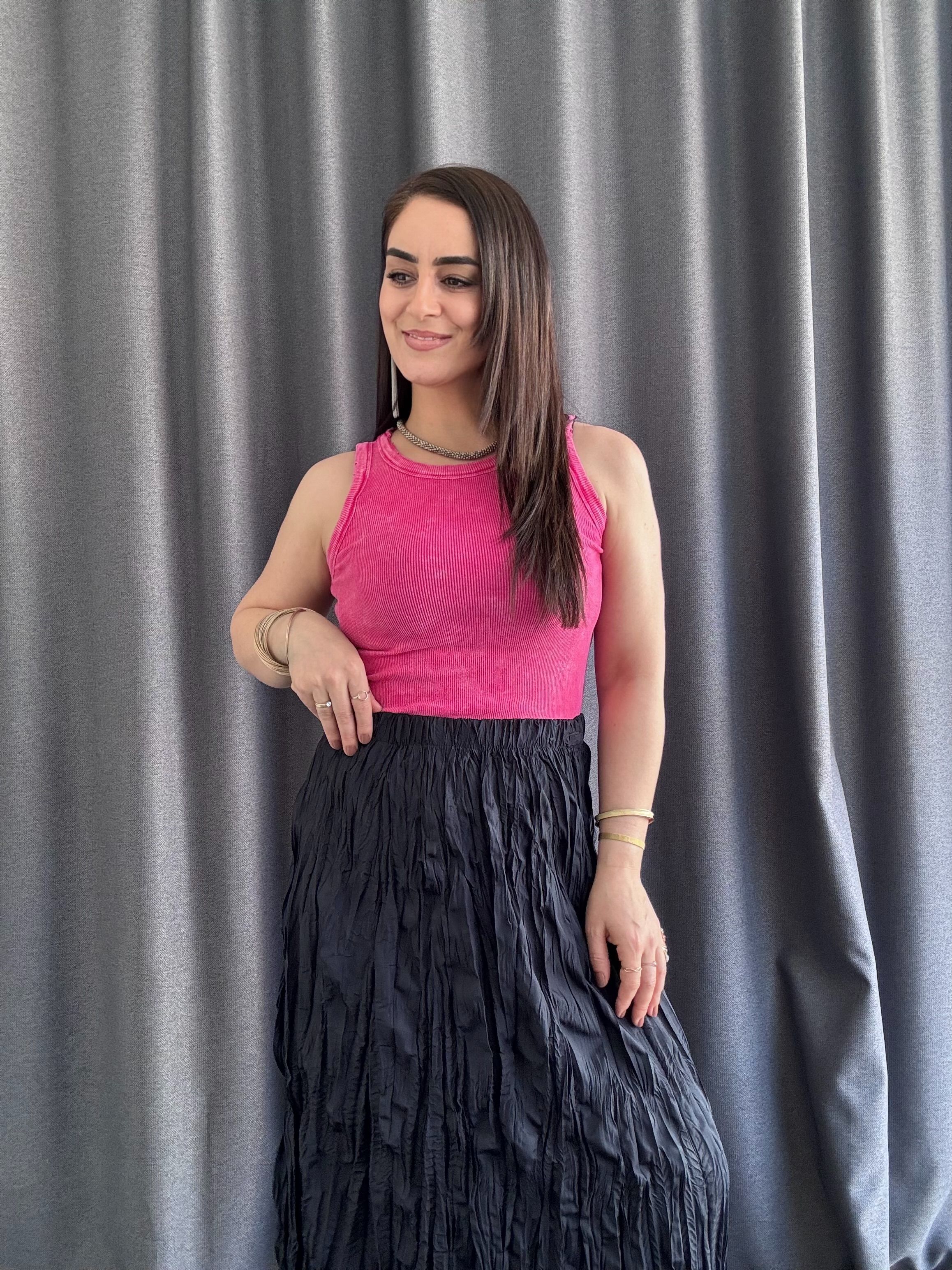 YIKAMALI FİTİLLİ ESNEK FUŞYA  BODY