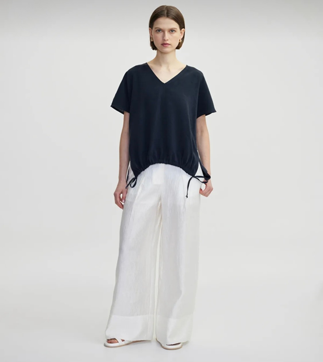 İPEKYOL TENCEL ANTRASİT BLUZ