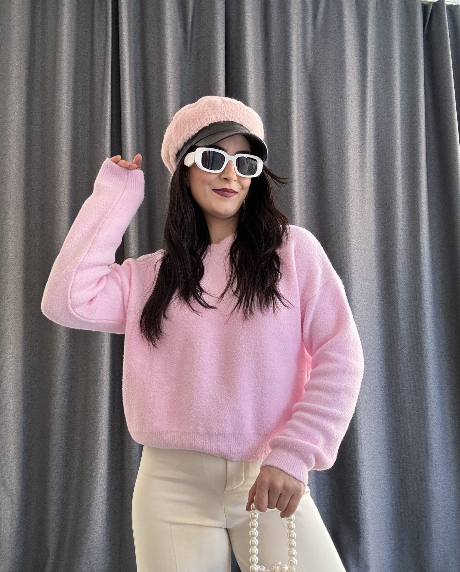 pembe yumoş kazak