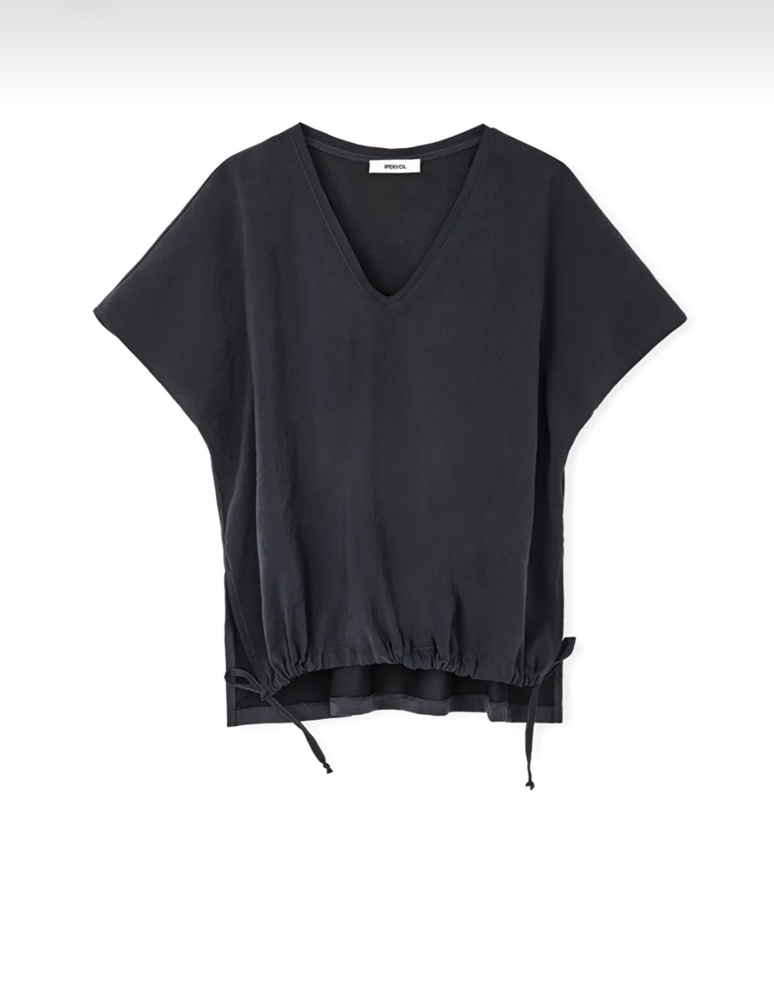 İPEKYOL TENCEL ANTRASİT BLUZ