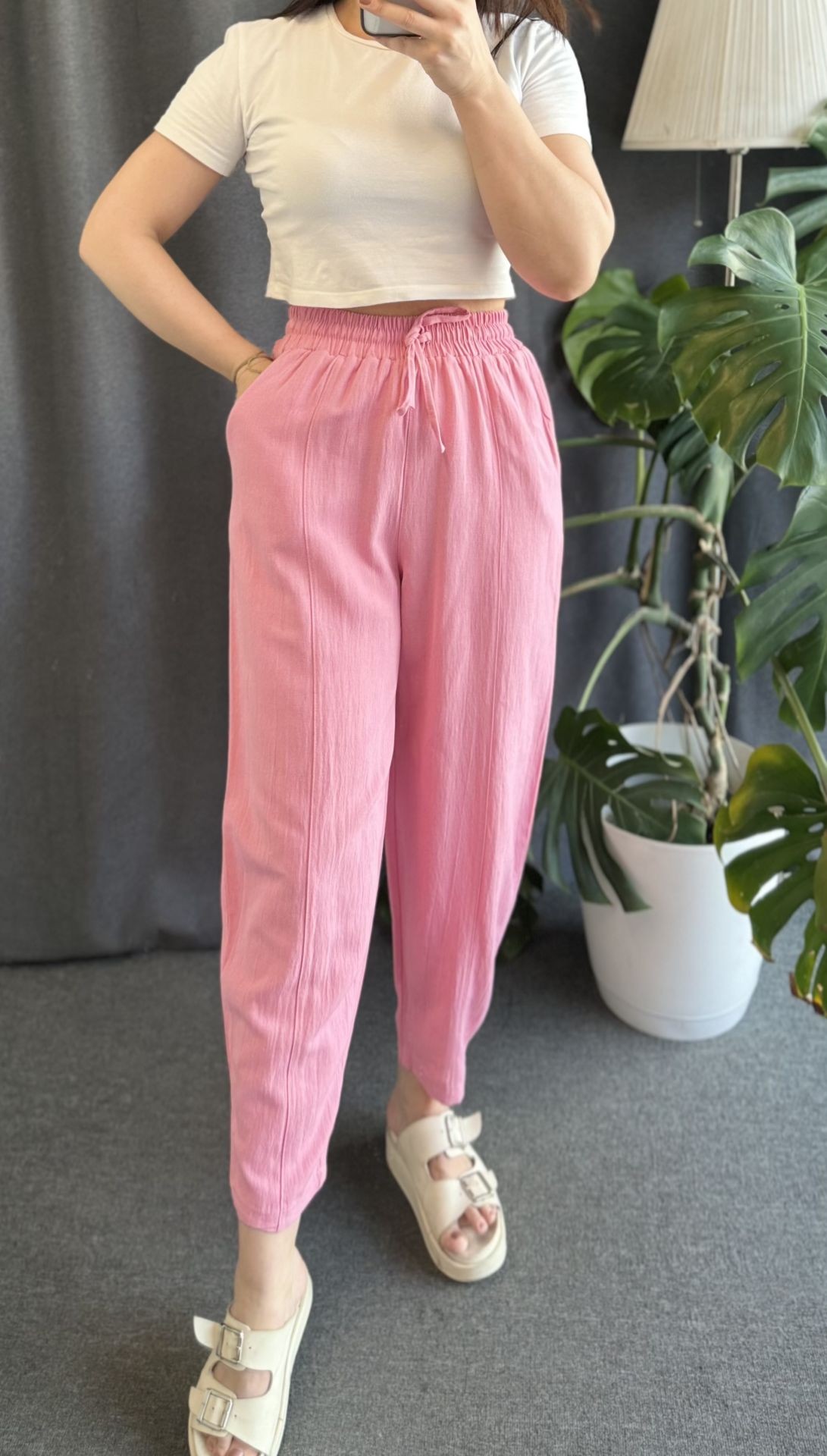 BALON MODEL PEMBE KETEN PANTOLON