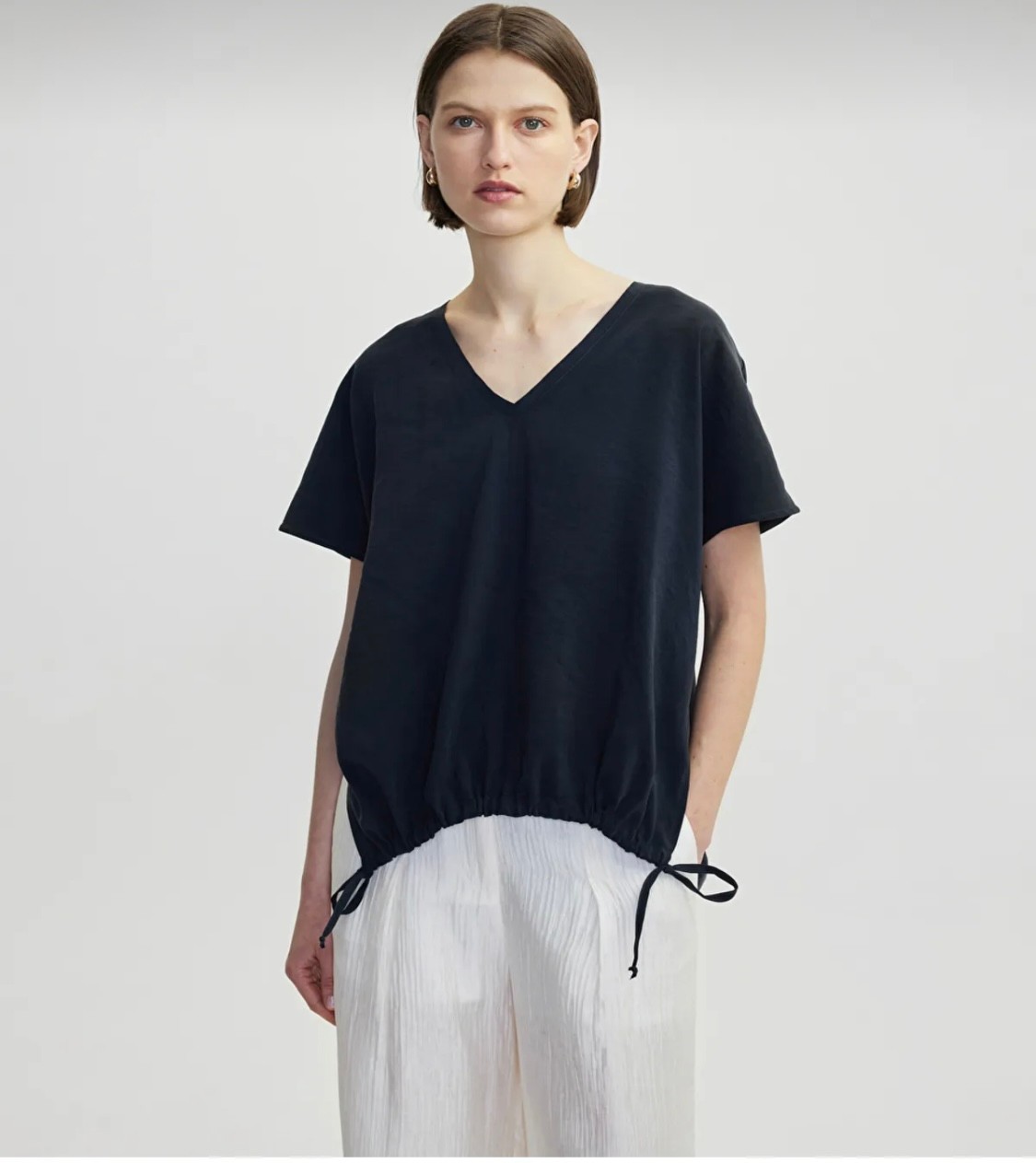 İPEKYOL TENCEL ANTRASİT BLUZ