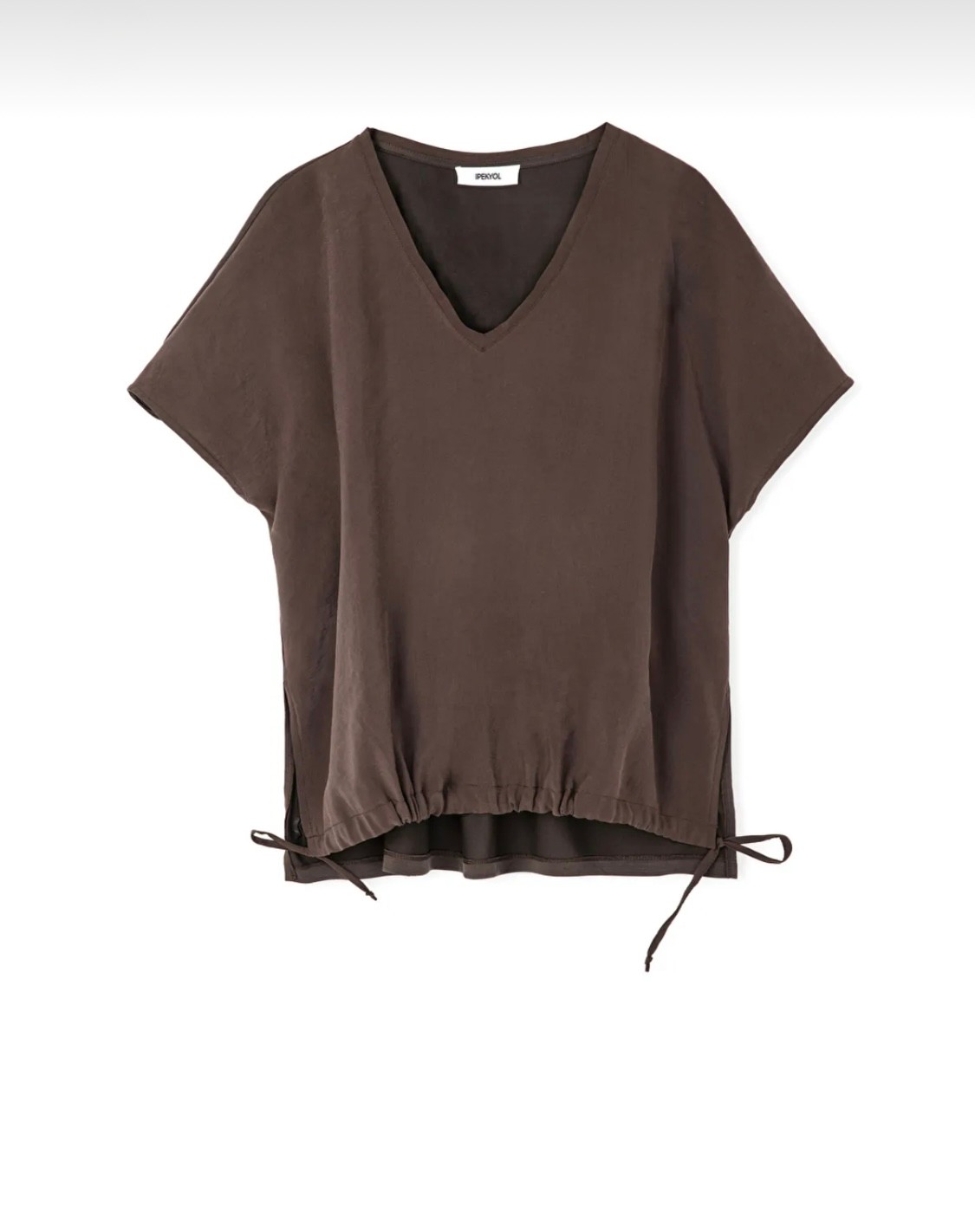 İPEKYOL TENCEL KAHVE BLUZ