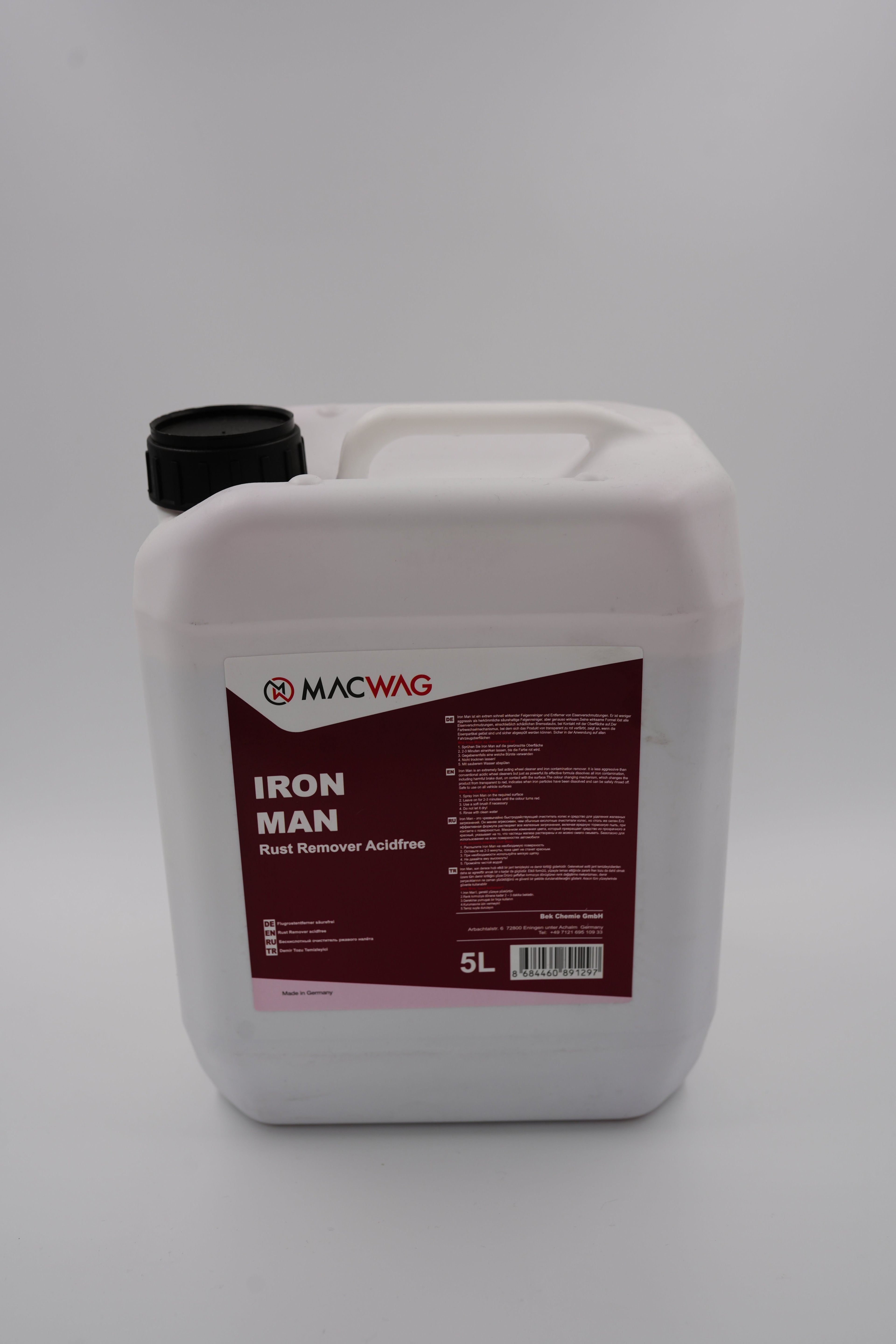 MACWAG IRON MAN 5 Lt (Demirtozu Temizleyici)
