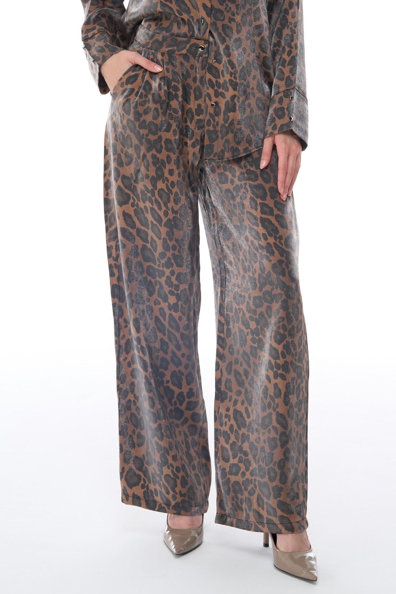 VICTORIA PANTS - Leopard - Brown