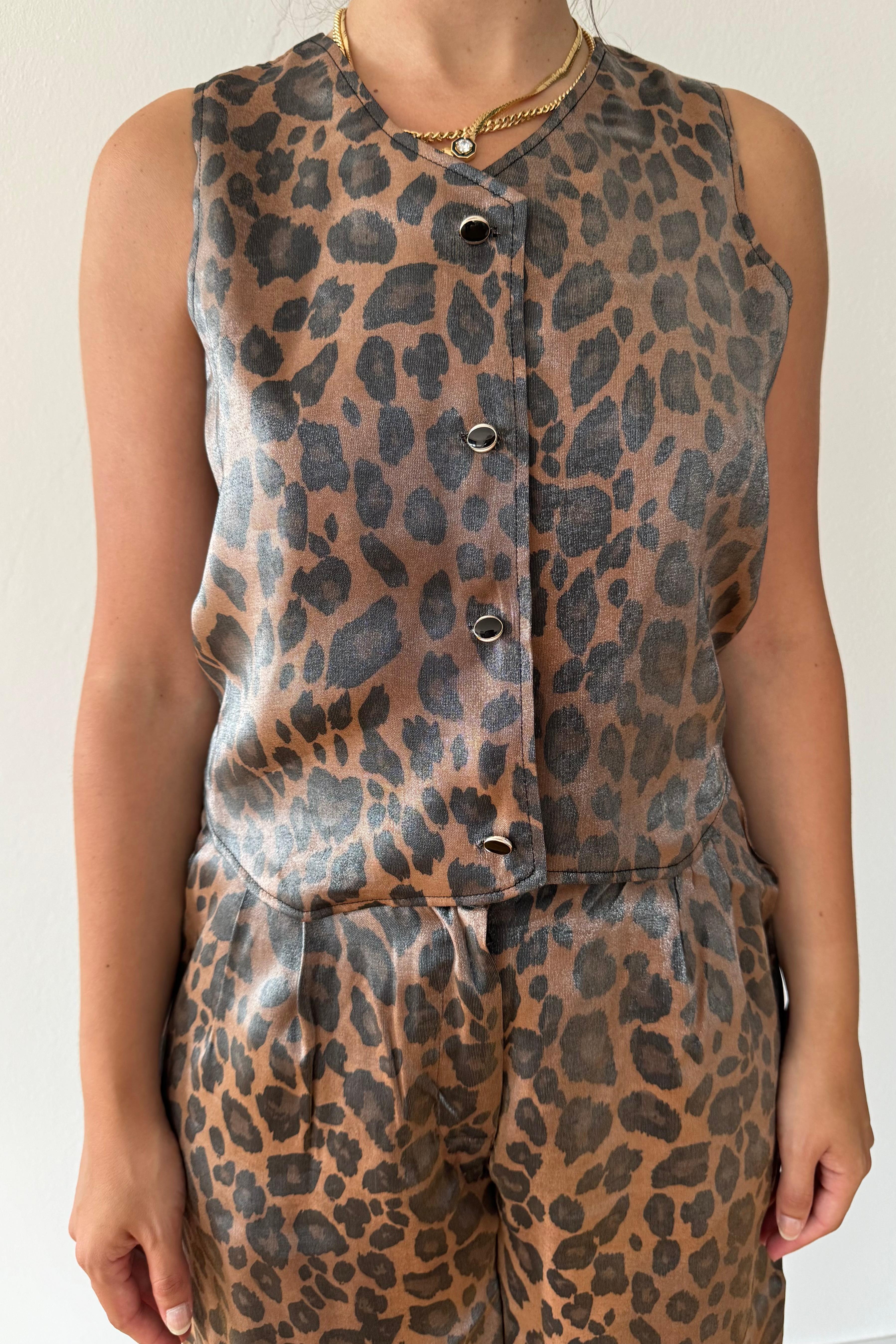 VICTORIA VESTS - Leopard - Brown