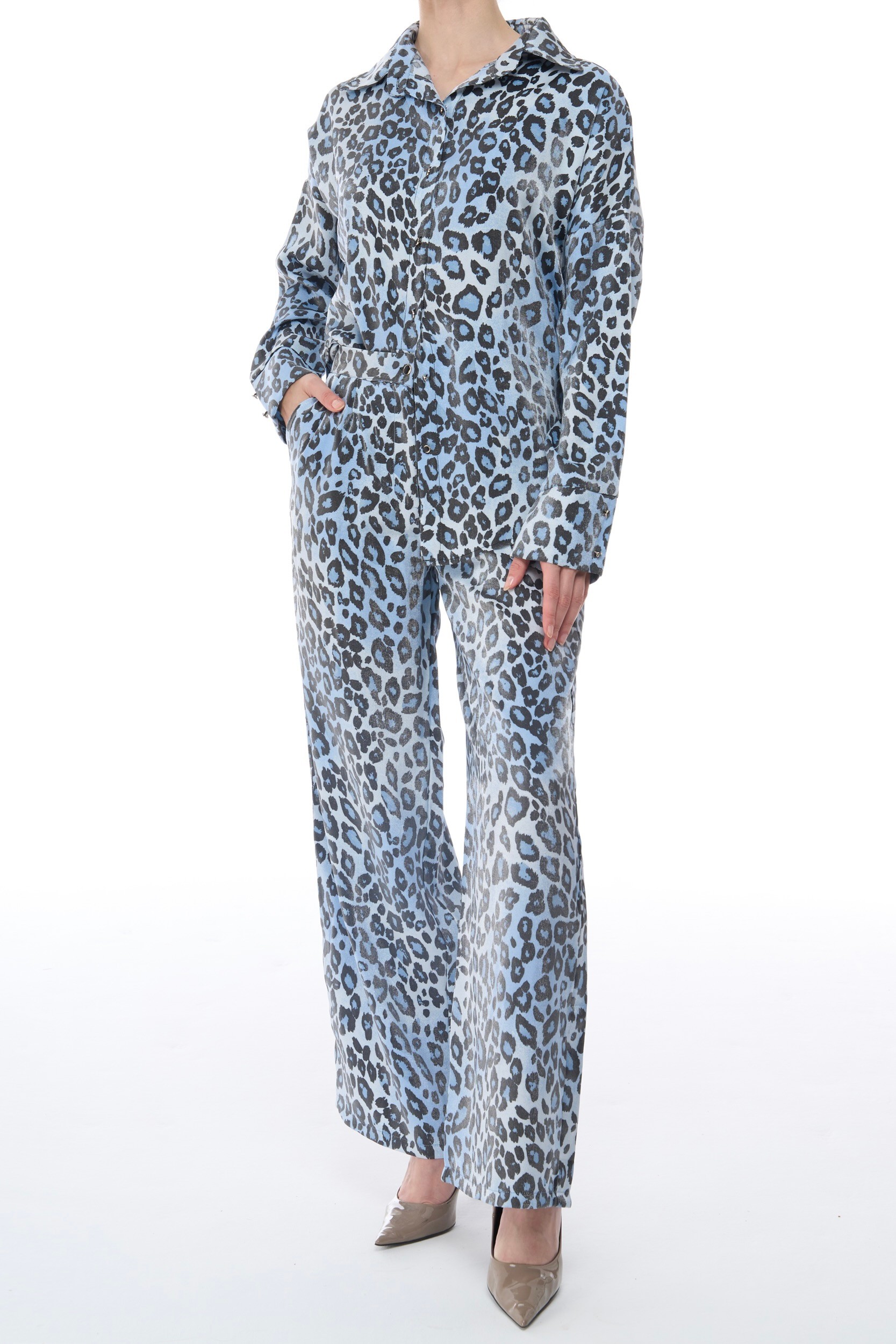 VICTORIA SUIT - Leopard - Blue