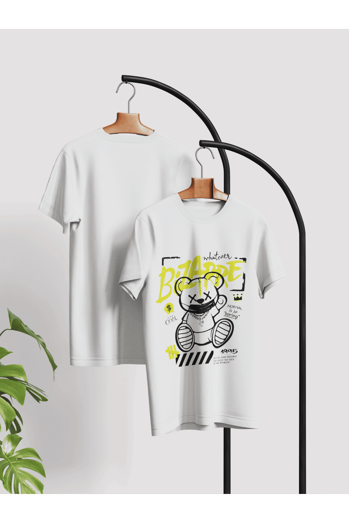 Ayıcık Teddy Bear Özel Tasarım Baskılı %100 Beyaz Pamuk T-Shirt Vol.8