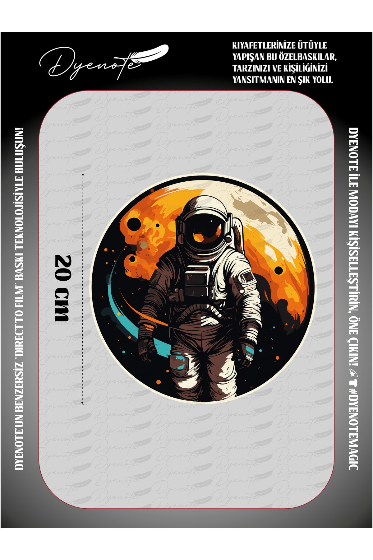 Space Astronaut Fabric Applique Patch Iron On Transfer Printing Paper Dtf Emblem