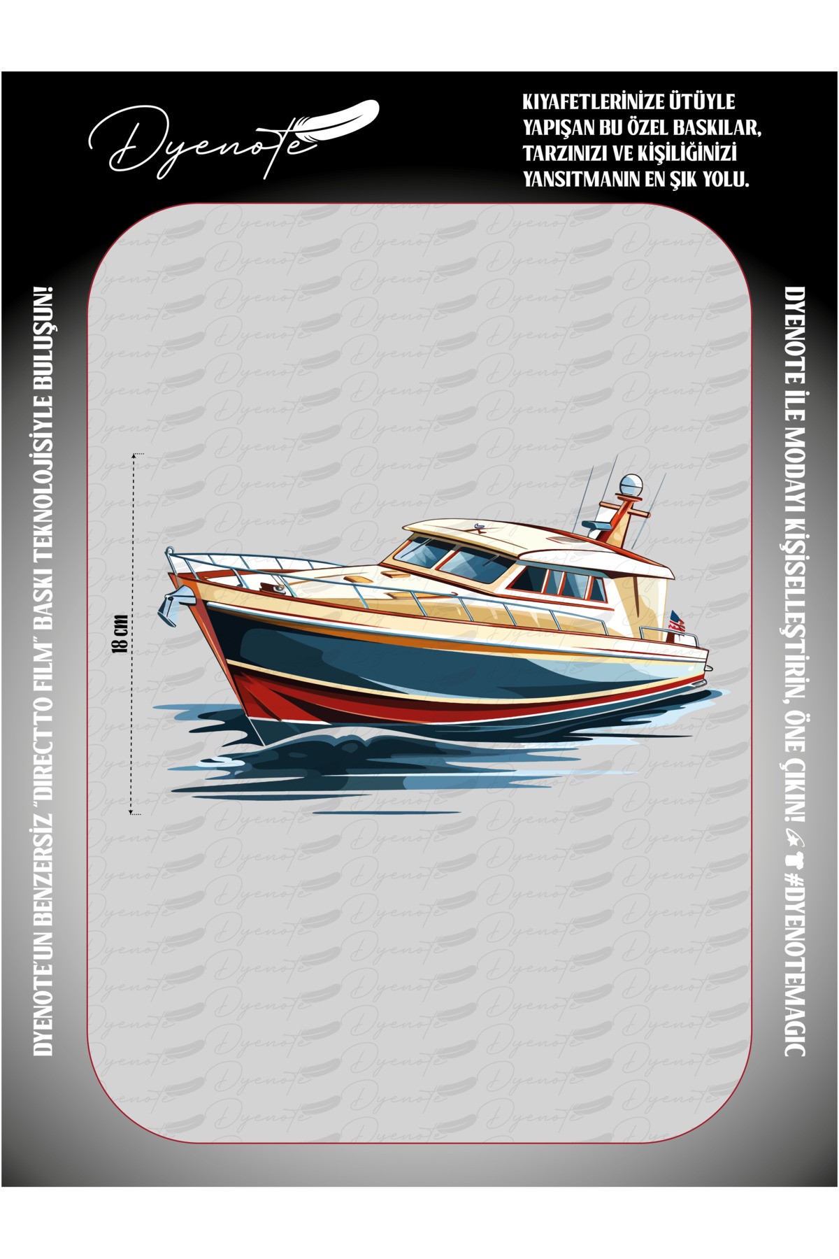 Yacht Marine Boat Sea Fabric Applique Patch Iron On Transfer Printing Paper Dtf Rigging