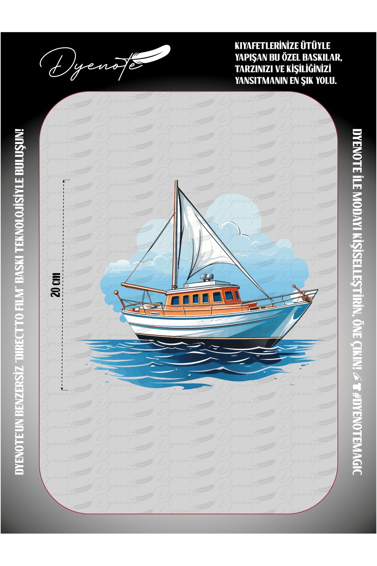 Yacht Marine Boat Sea Fabric Applique Patch Iron On Transfer Printing Paper Dtf Rigging