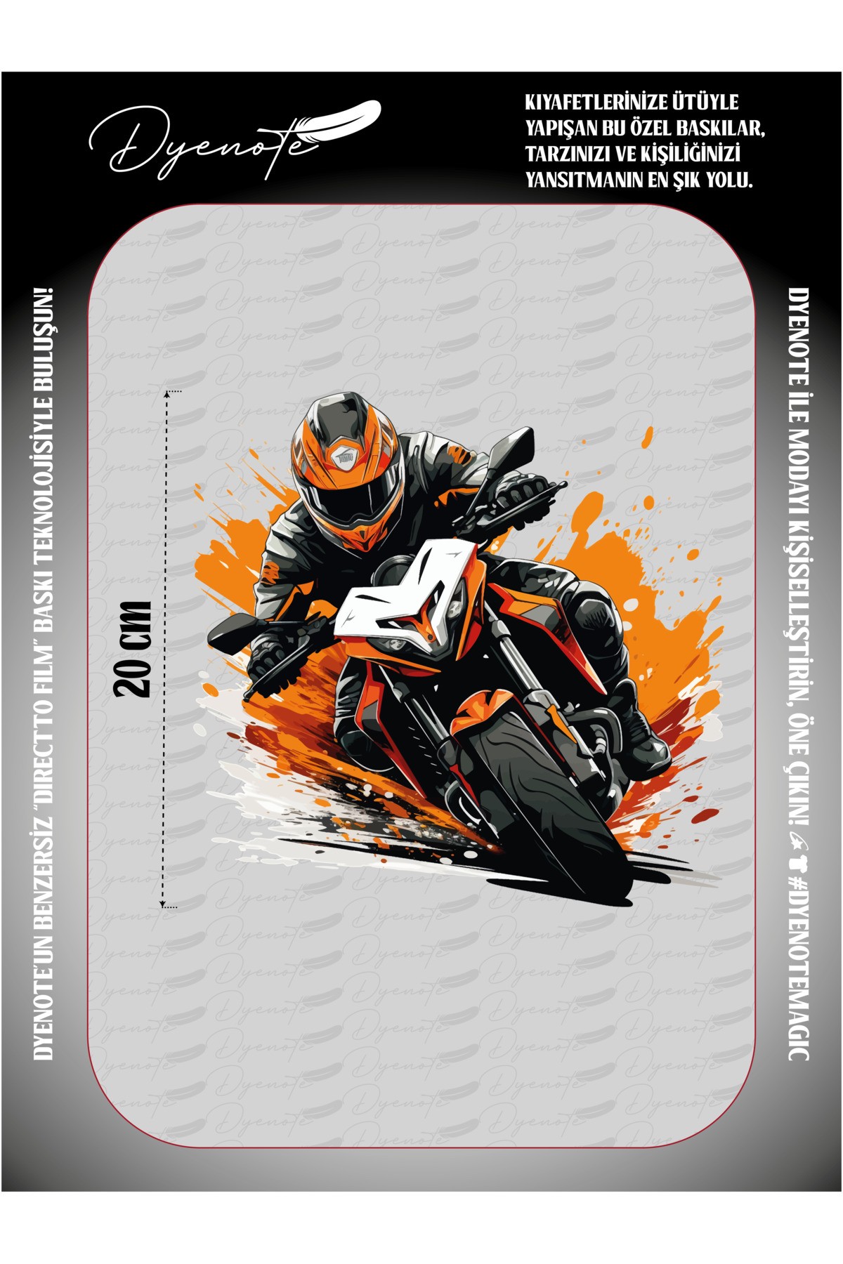 Motorcycle Rider Fabric Applique Patch With Iron On Adhesive Transfer Paper Dtf Emblem