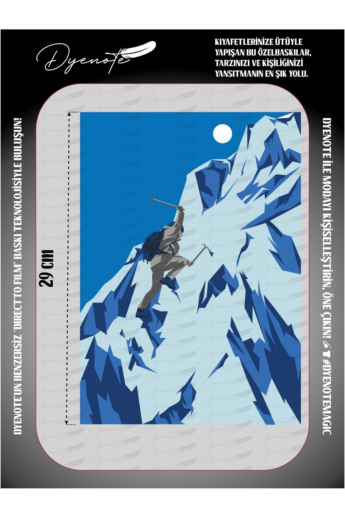 Winter Sport Climbing Mountaineering Patch Iron-on Adhesive Transfer Printing Paper Dtf Arma