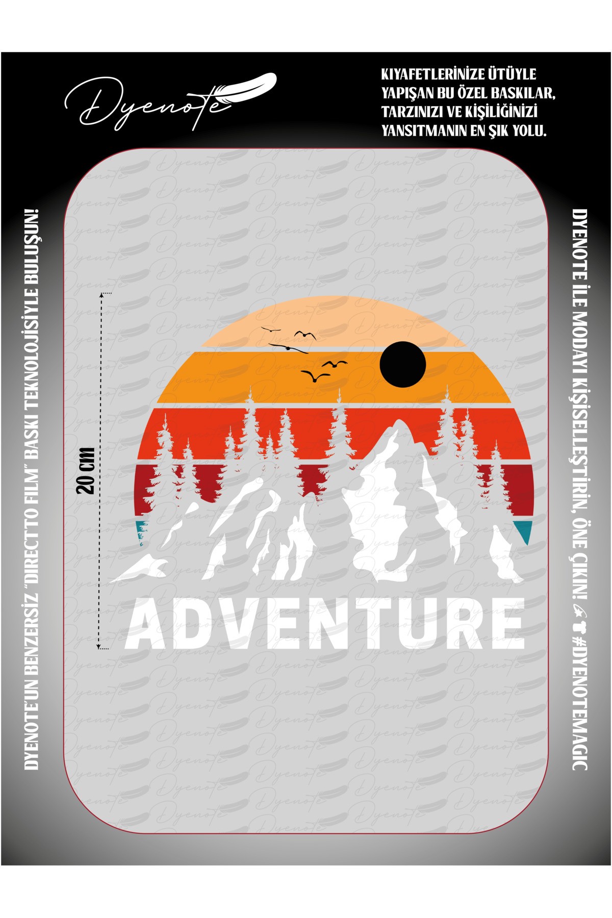 Adventure Travel Travel Fabric Applique Patch Iron-on Adhesive Transfer Printing Paper Dtf Arma