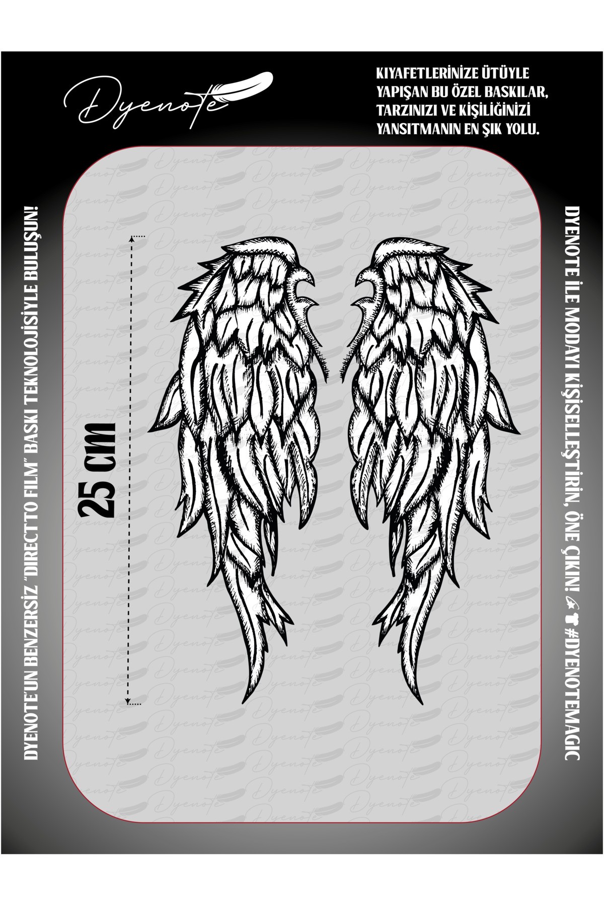 Angel Wings Fabric Applique Patch With Iron On Transfer Paper Dtf Emblem