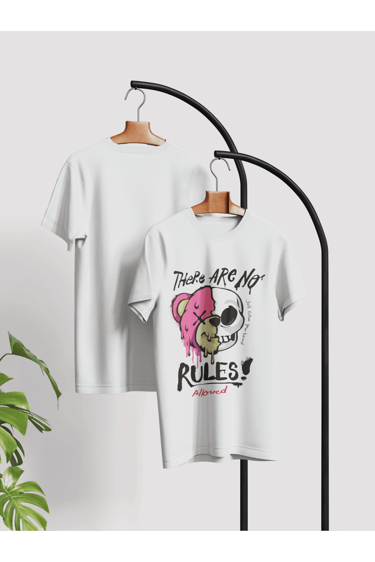 Ayıcık Teddy Bear Özel Tasarım Baskılı %100 Beyaz Pamuk T-Shirt Vol.1