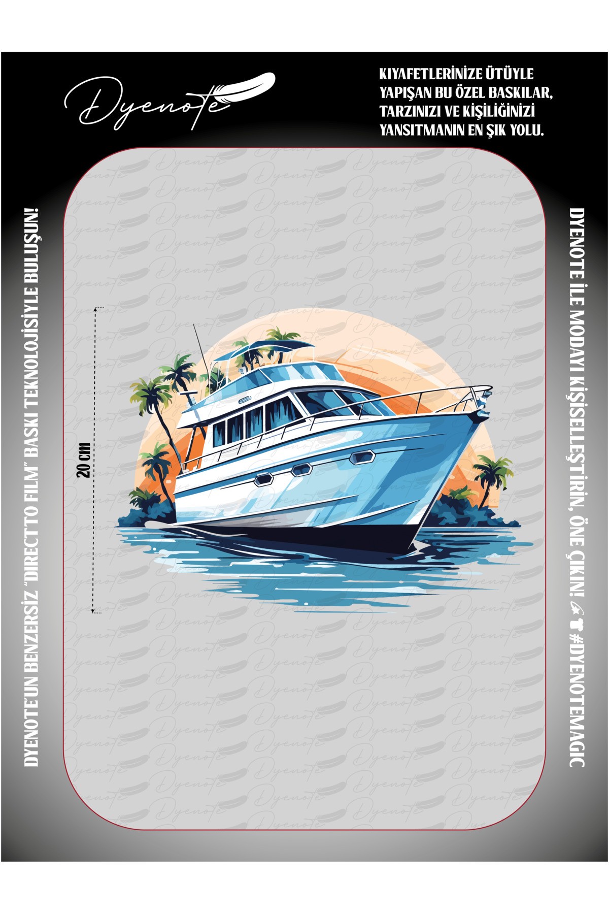 Yacht Marine Boat Sea Fabric Applique Patch Iron On Transfer Printing Paper Dtf Rigging