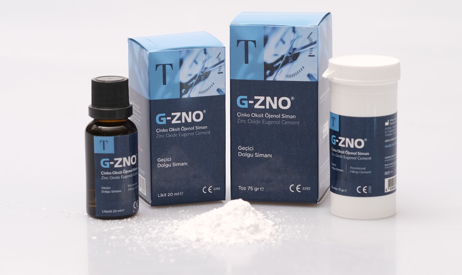 G-ZNO Çinko Oksit Öjenol Siman (75 gr Toz - 20 ml Likit)